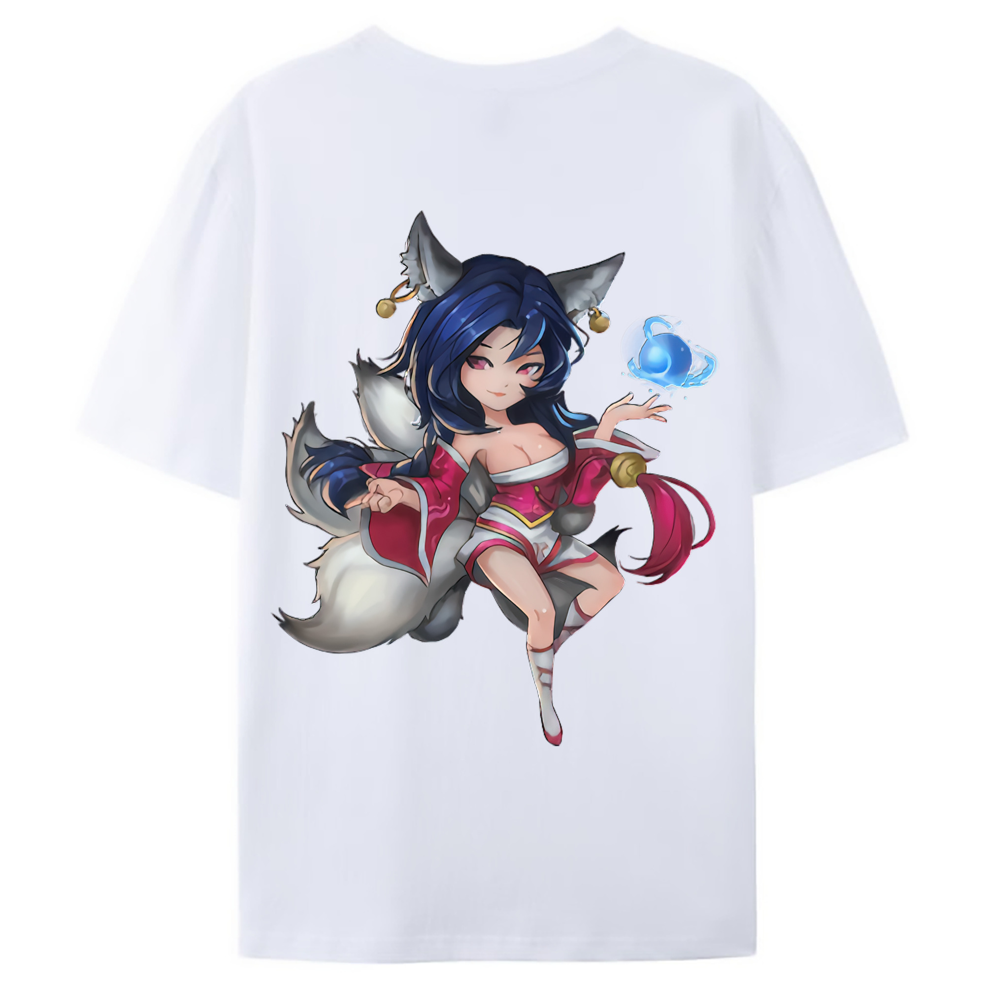 （画像用） リーグ・オブ・レジェンド League of Legends LOL 綿100％ メンズ半袖Tシャツ（バックプリント） 通気性