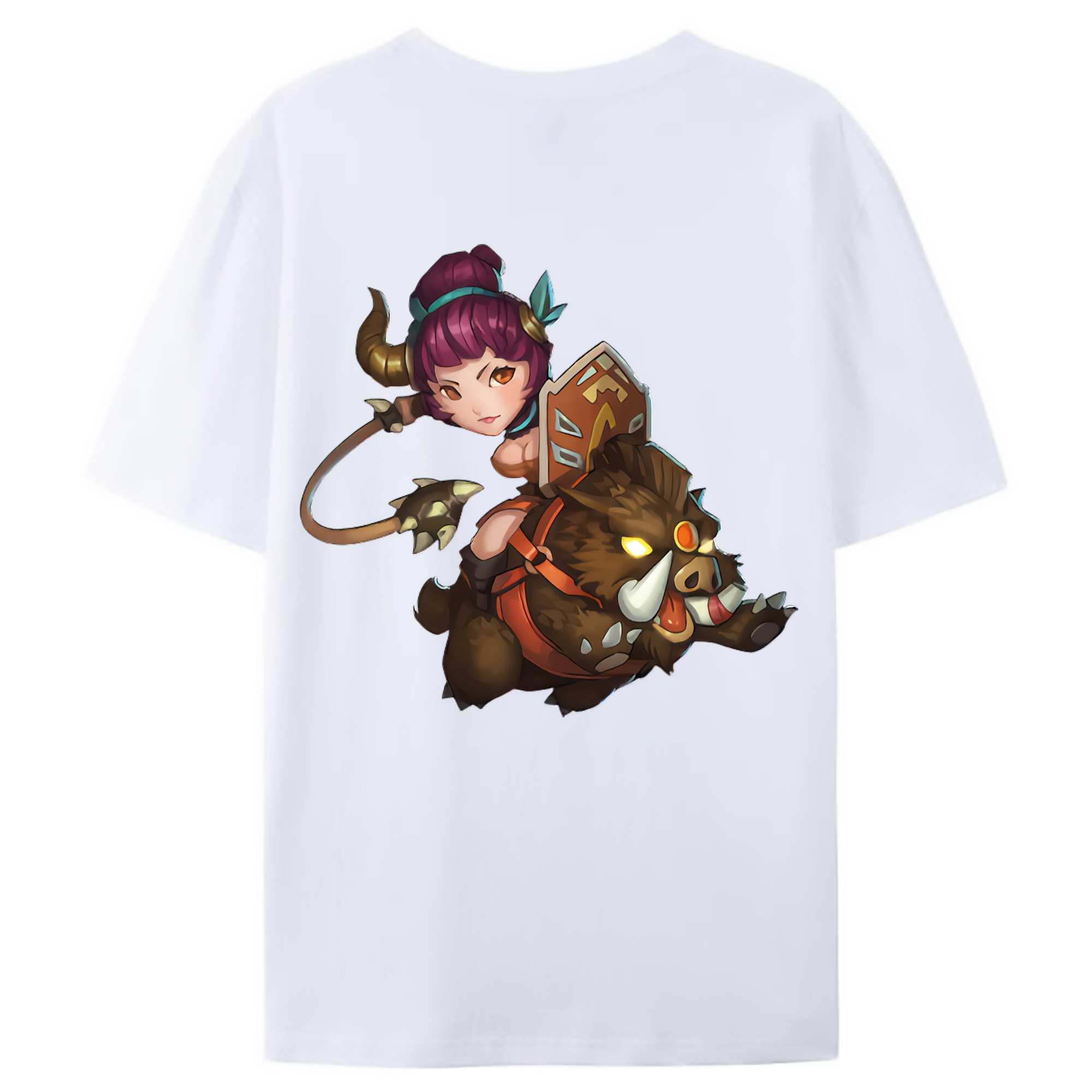 （画像用） リーグ・オブ・レジェンド League of Legends LOL 綿100％ メンズ半袖Tシャツ（バックプリント） 通気性