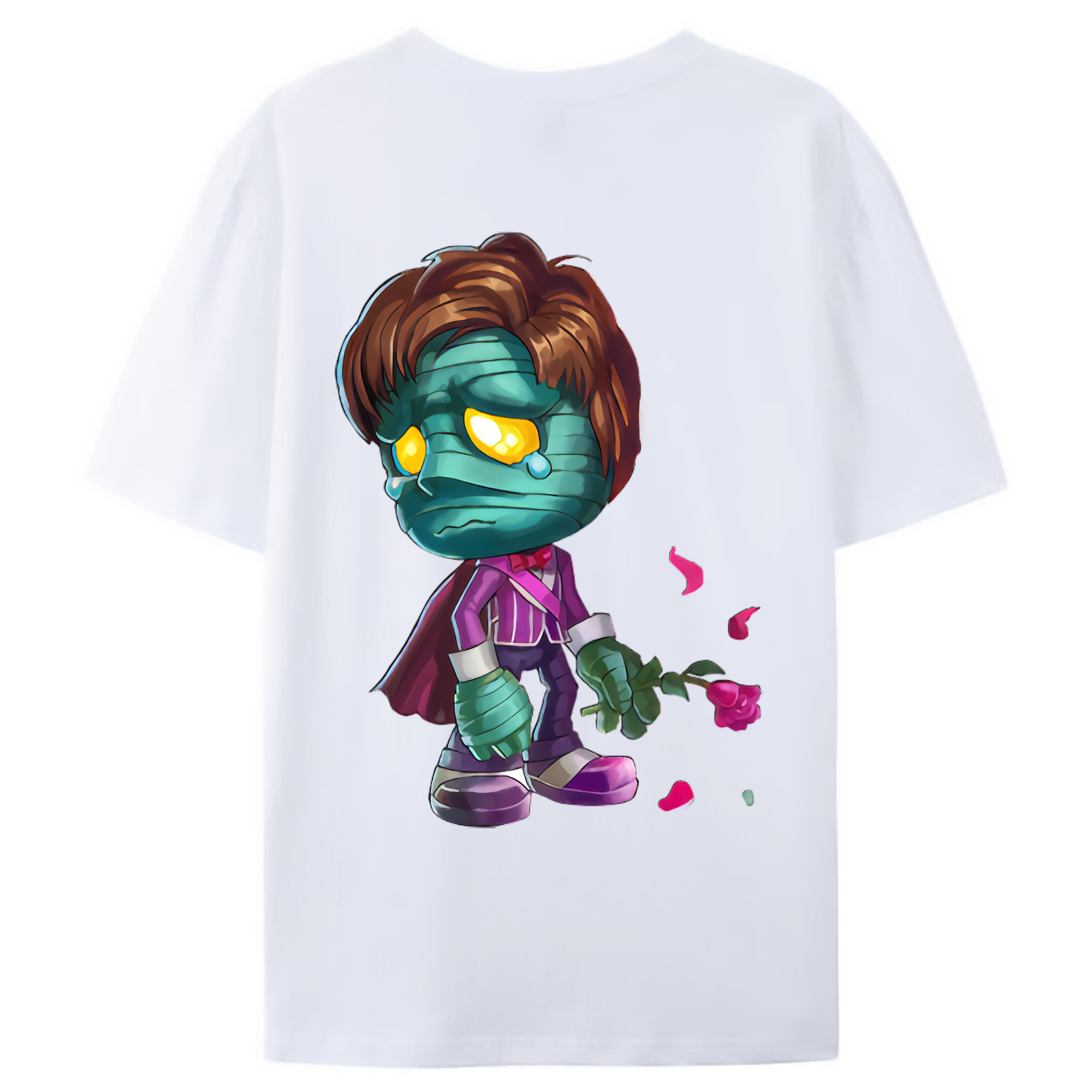 （画像用） リーグ・オブ・レジェンド League of Legends LOL 綿100％ メンズ半袖Tシャツ（バックプリント） 通気性