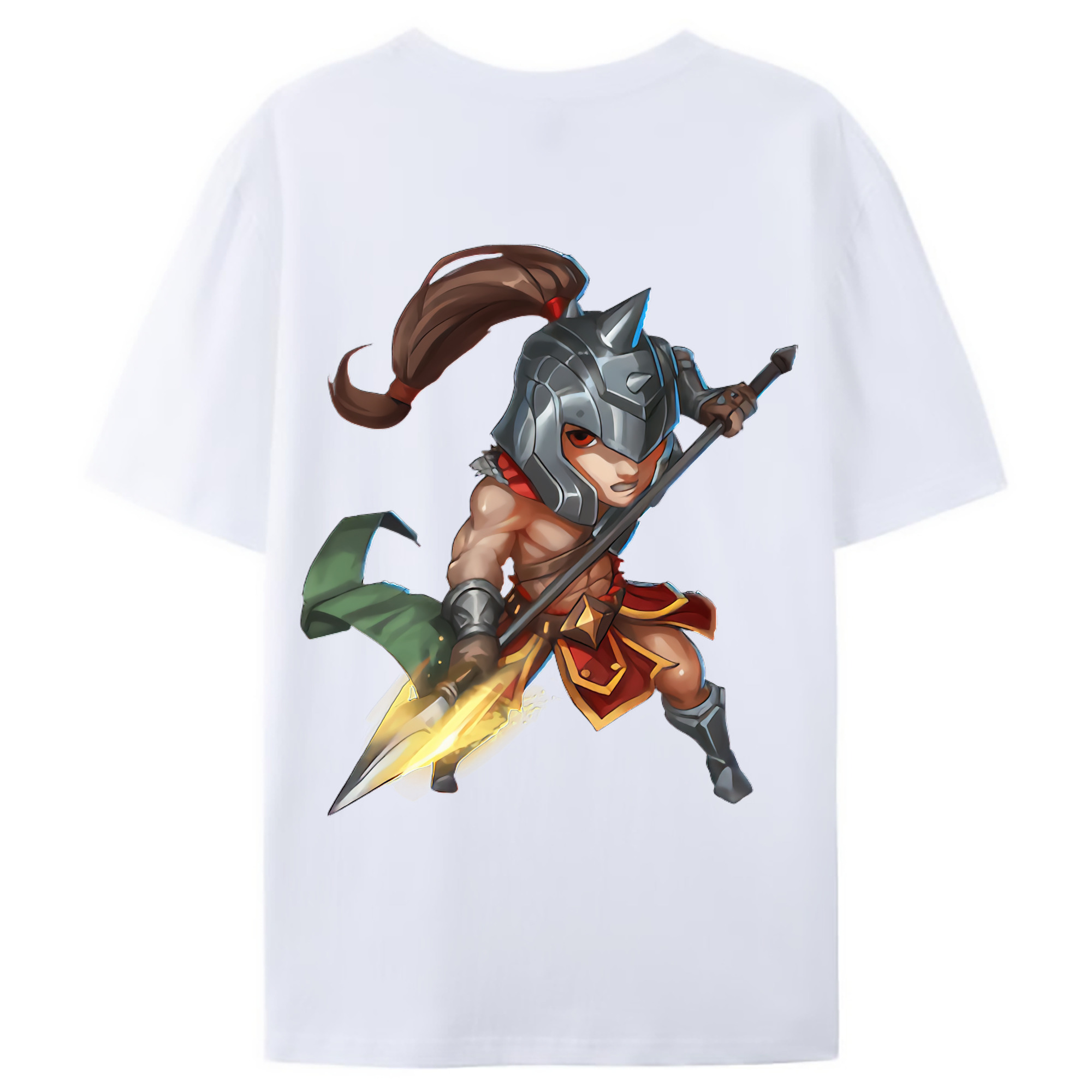 （画像用） リーグ・オブ・レジェンド League of Legends LOL 綿100％ メンズ半袖Tシャツ（バックプリント） 通気性