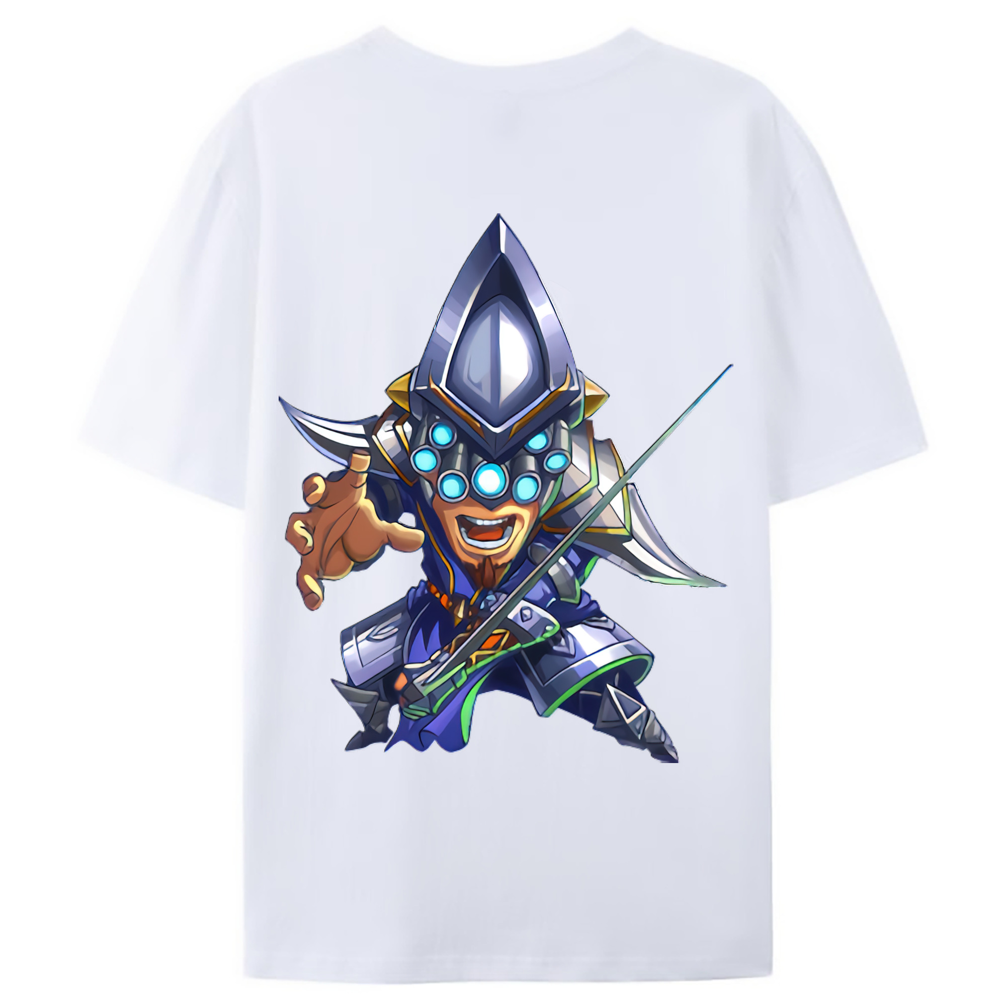 （画像用） リーグ・オブ・レジェンド League of Legends LOL 綿100％ メンズ半袖Tシャツ（バックプリント） 通気性