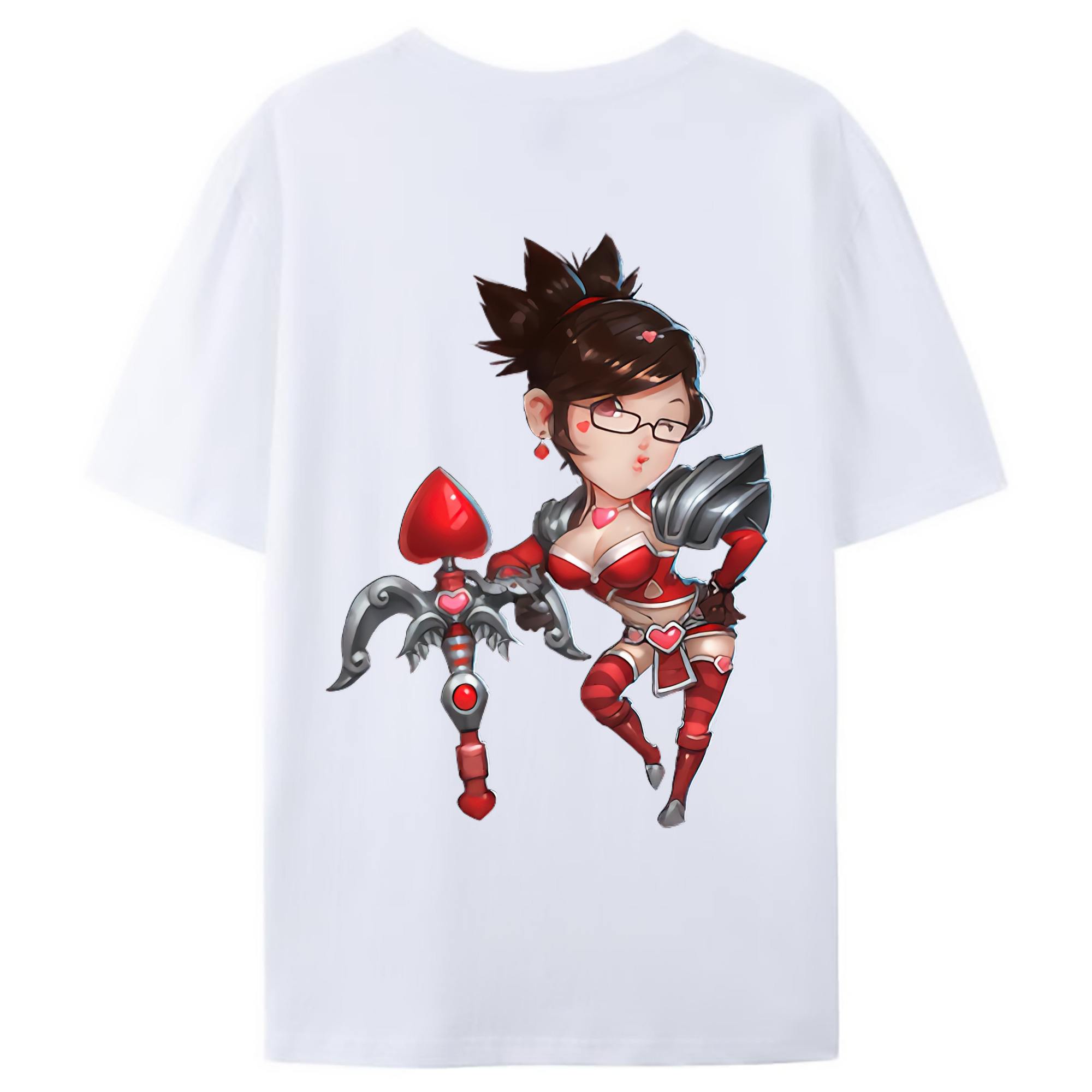 （画像用） リーグ・オブ・レジェンド League of Legends LOL 綿100％ メンズ半袖Tシャツ（バックプリント） 通気性