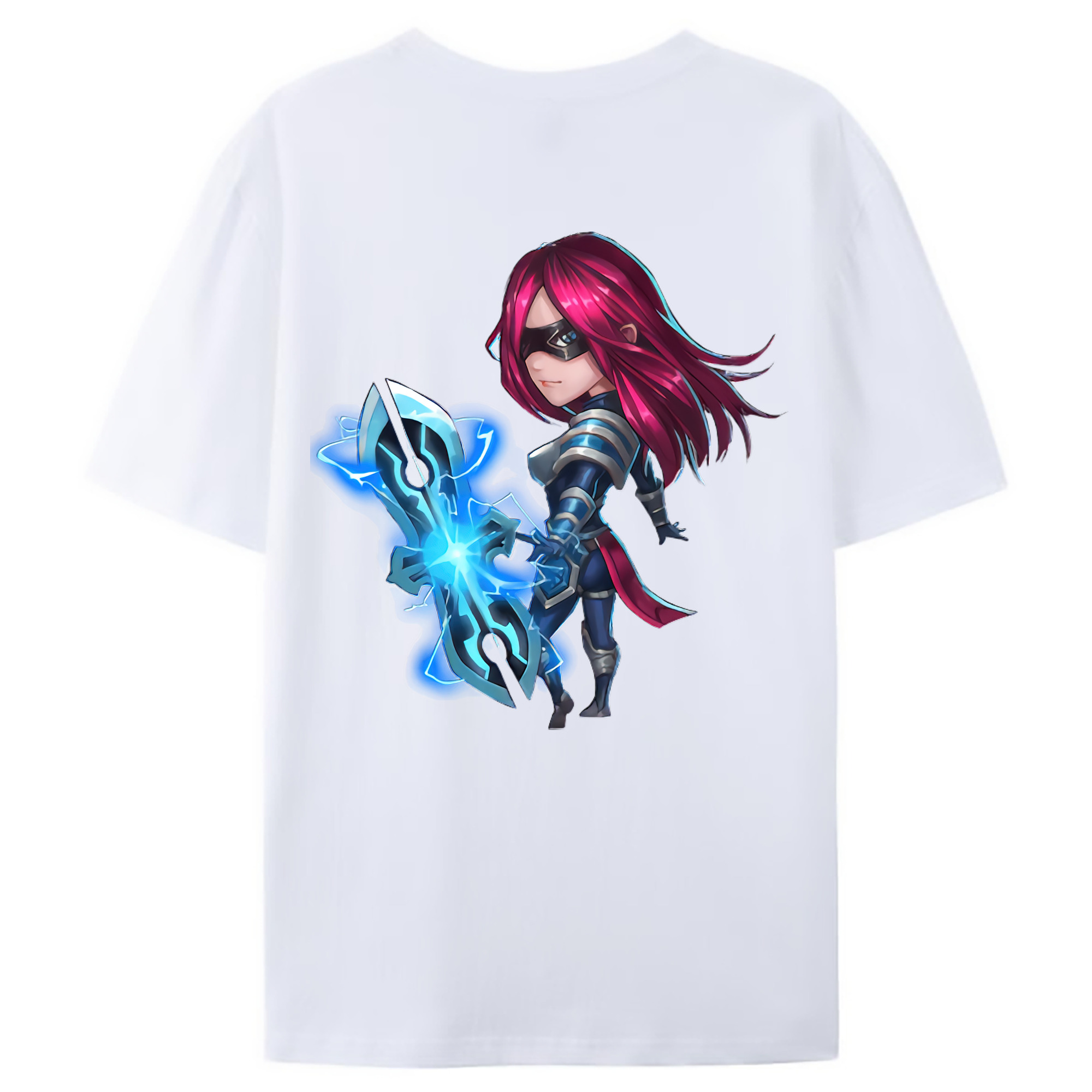 （画像用） リーグ・オブ・レジェンド League of Legends LOL 綿100％ メンズ半袖Tシャツ（バックプリント） 通気性