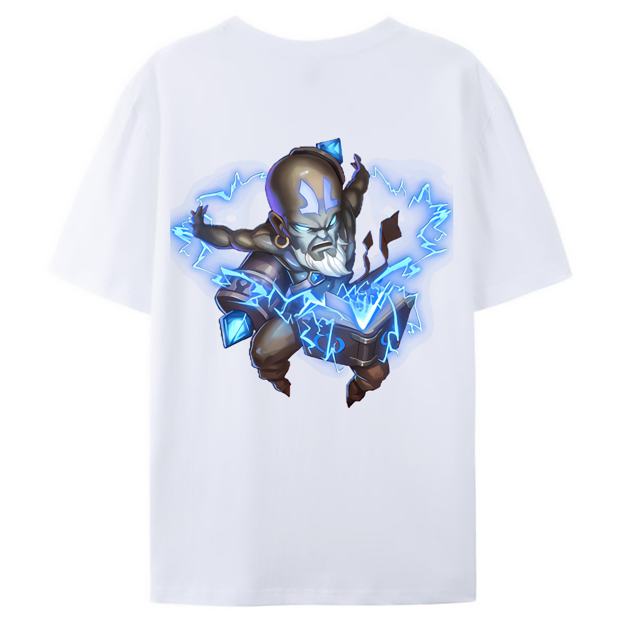 （画像用） リーグ・オブ・レジェンド League of Legends LOL 綿100％ メンズ半袖Tシャツ（バックプリント） 通気性