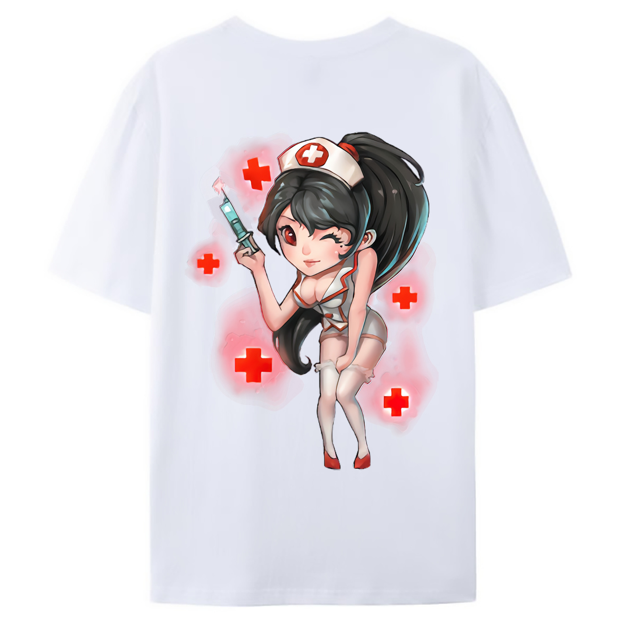 （画像用） リーグ・オブ・レジェンド League of Legends LOL 綿100％ メンズ半袖Tシャツ（バックプリント） 通気性