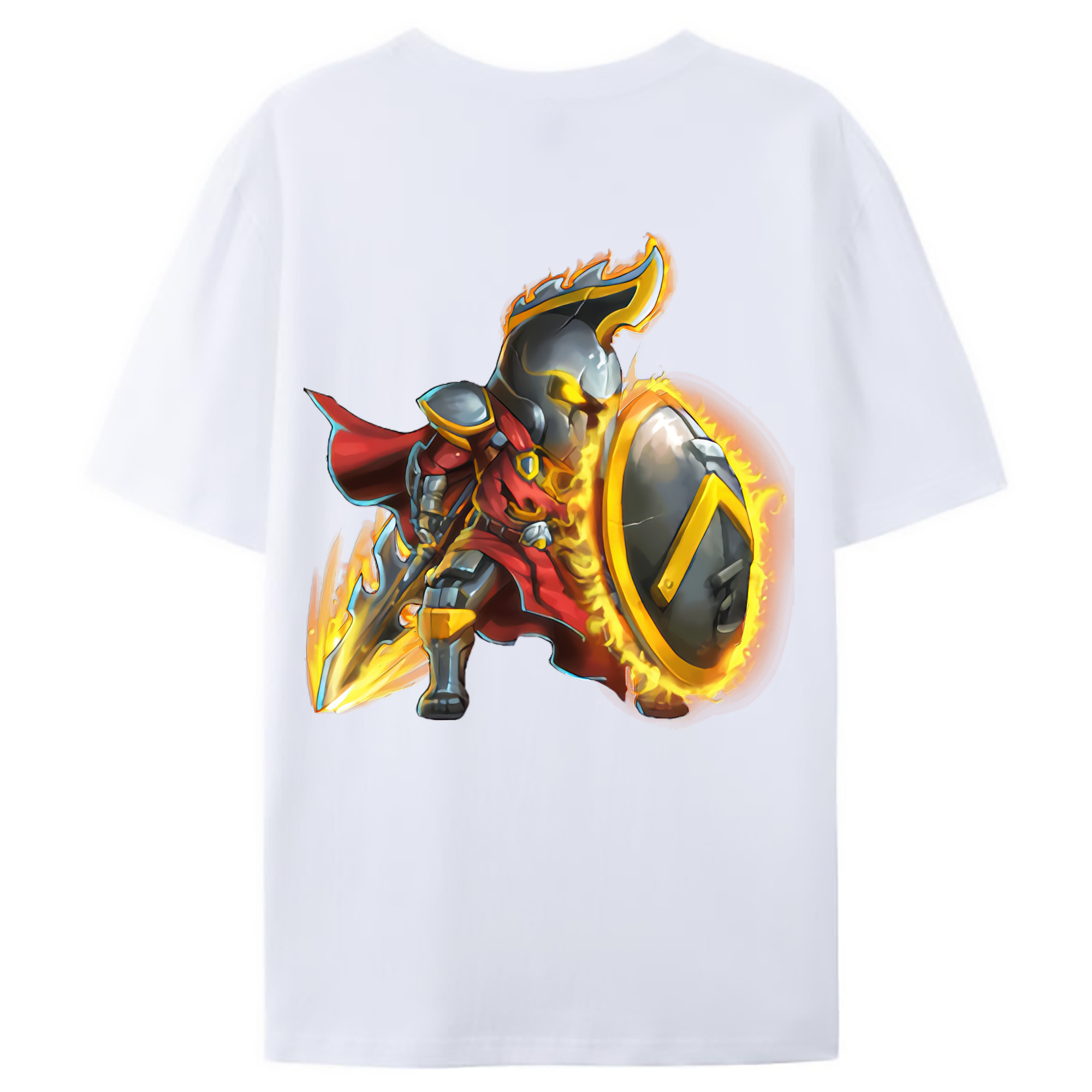 （画像用） リーグ・オブ・レジェンド League of Legends LOL 綿100％ メンズ半袖Tシャツ（バックプリント） 通気性