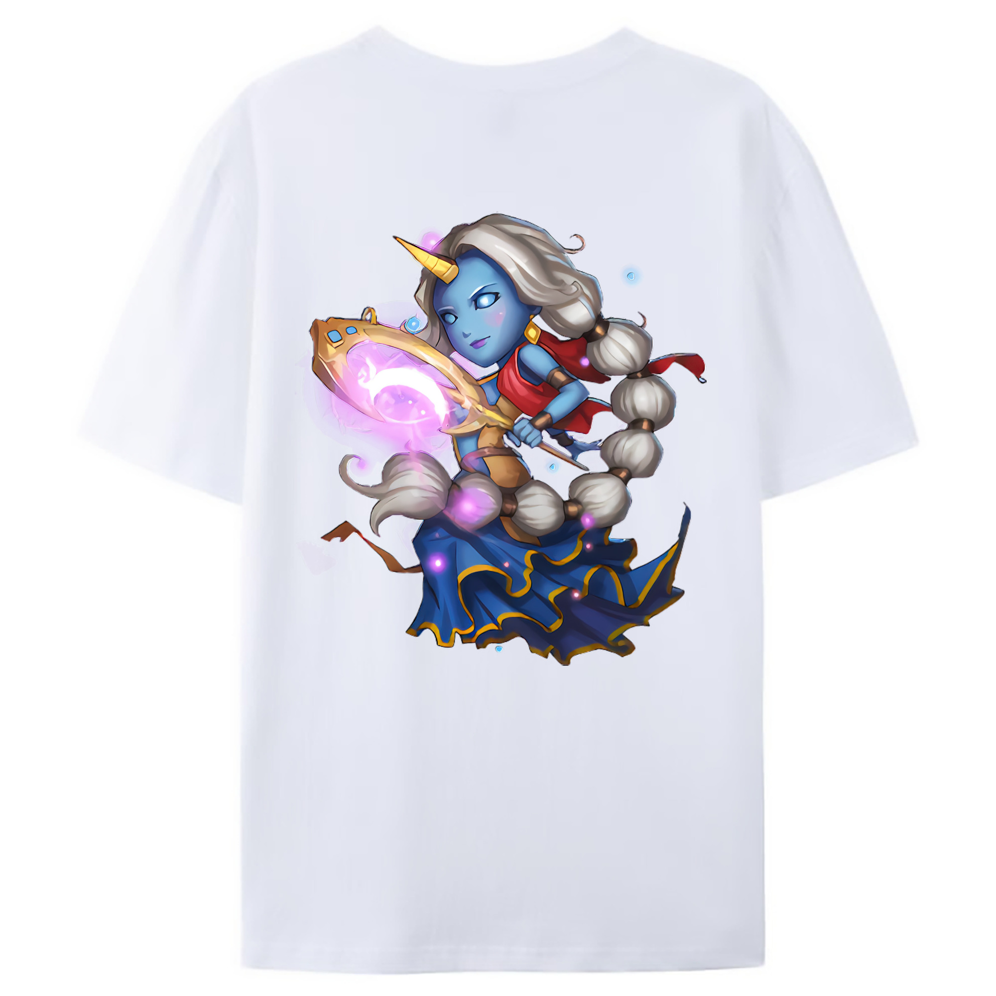 （画像用） リーグ・オブ・レジェンド League of Legends LOL 綿100％ メンズ半袖Tシャツ（バックプリント） 通気性