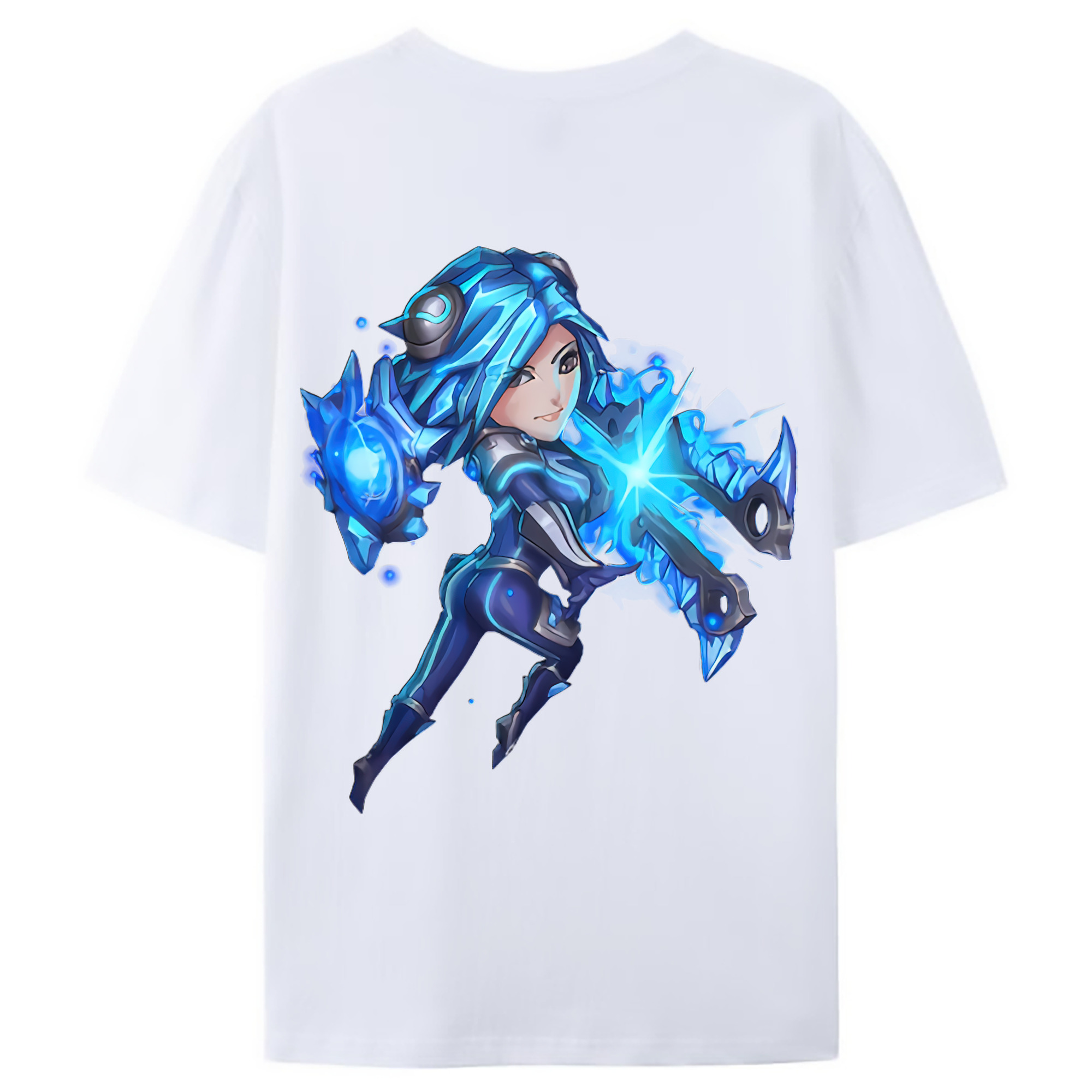 （画像用） リーグ・オブ・レジェンド League of Legends LOL 綿100％ メンズ半袖Tシャツ（バックプリント） 通気性