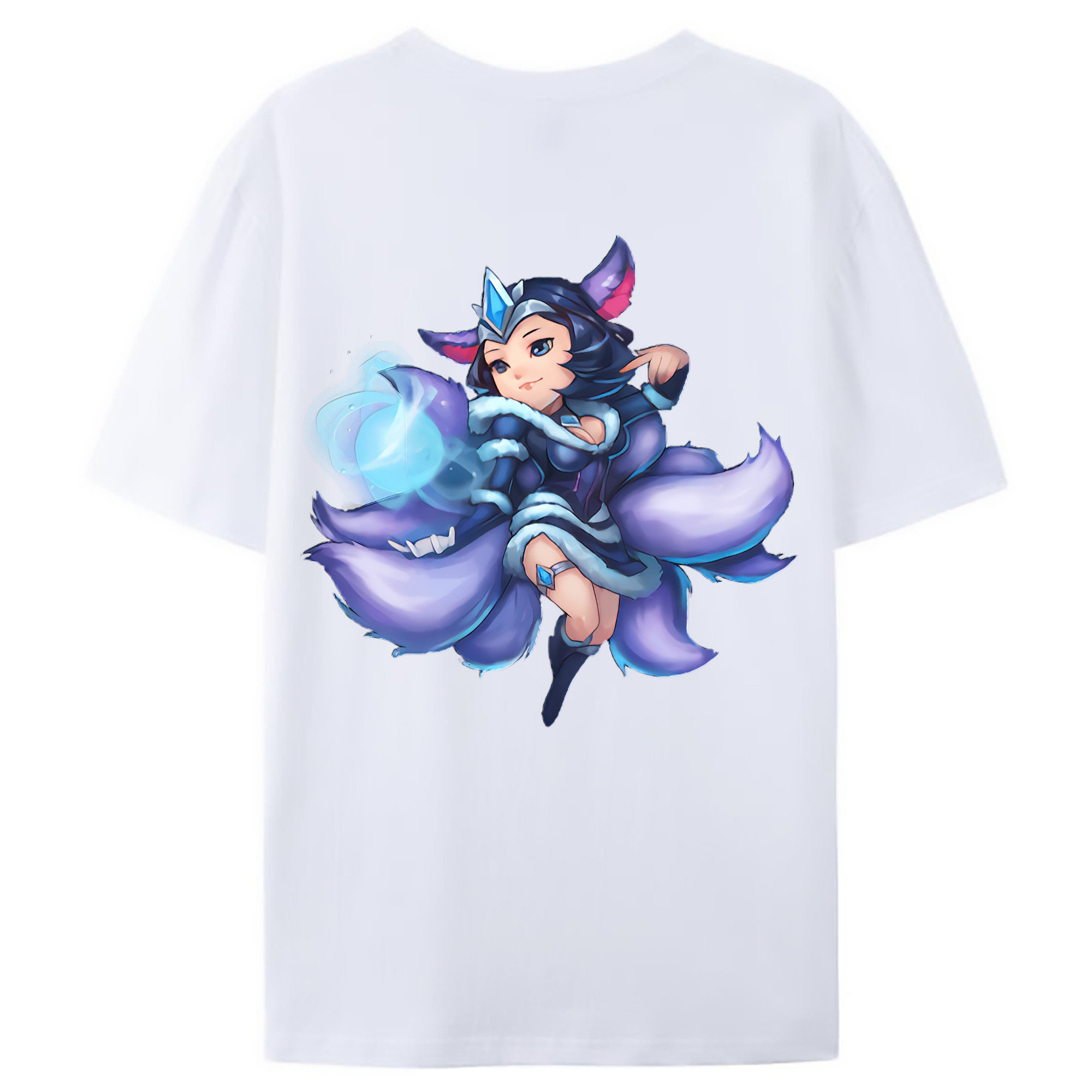 （画像用） リーグ・オブ・レジェンド League of Legends LOL 綿100％ メンズ半袖Tシャツ（バックプリント） 通気性