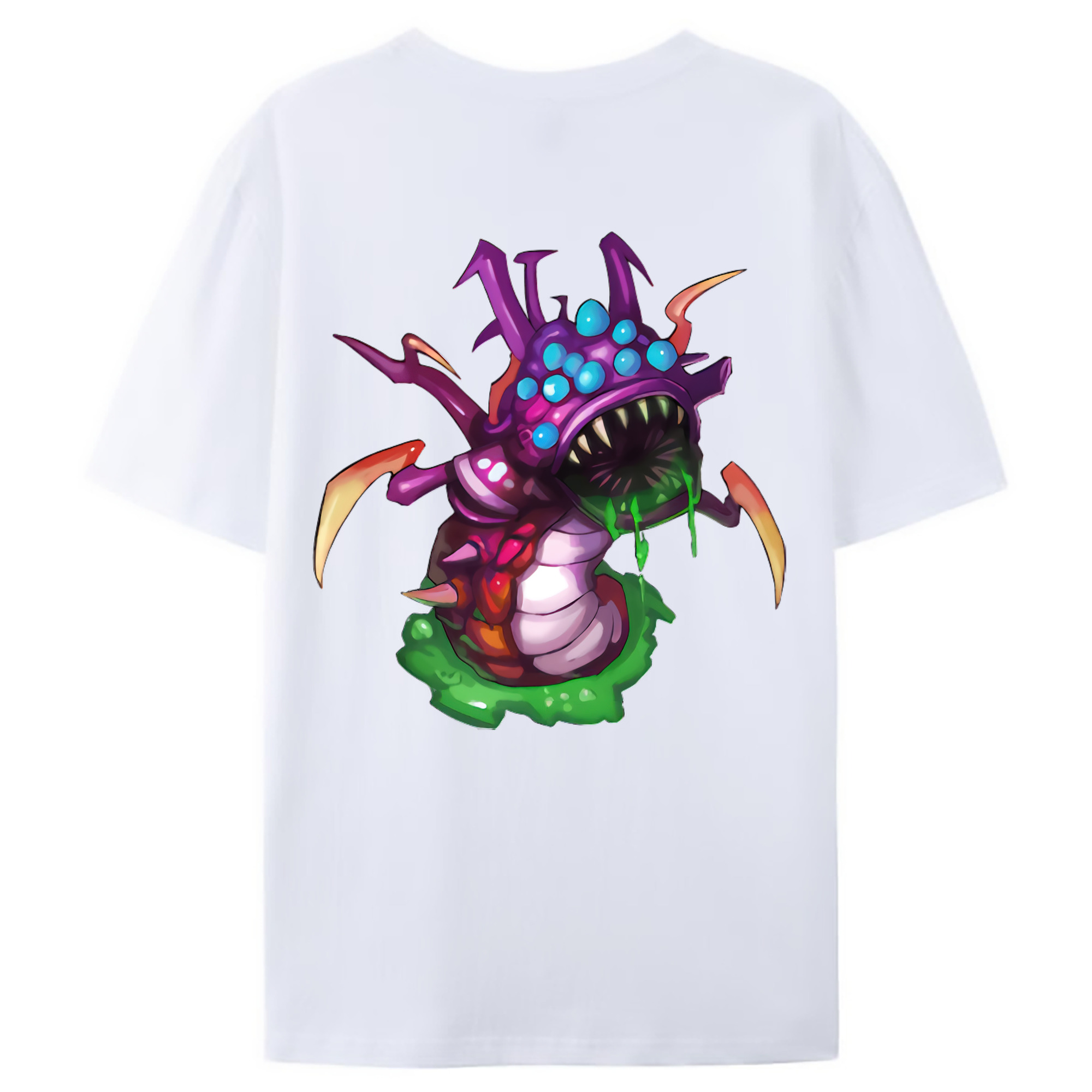 （画像用） リーグ・オブ・レジェンド League of Legends LOL 綿100％ メンズ半袖Tシャツ（バックプリント） 通気性