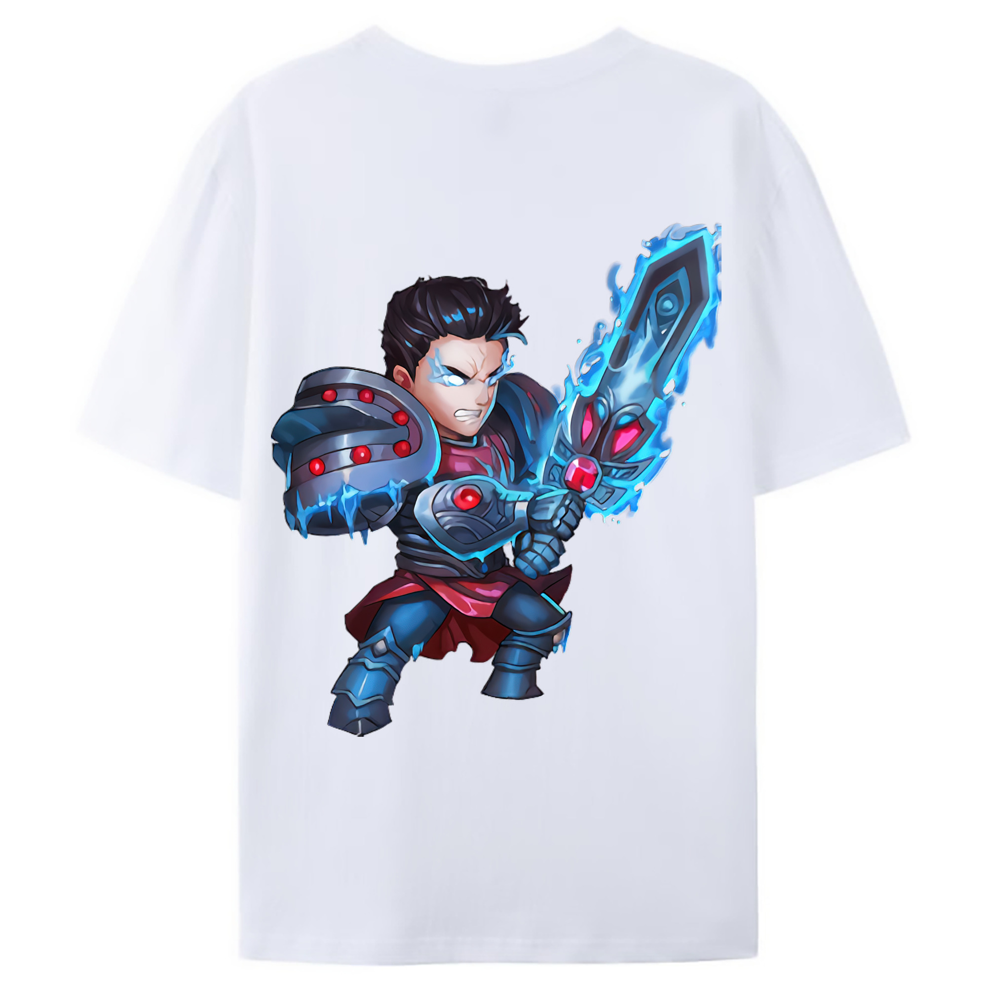 （画像用） リーグ・オブ・レジェンド League of Legends LOL 綿100％ メンズ半袖Tシャツ（バックプリント） 通気性