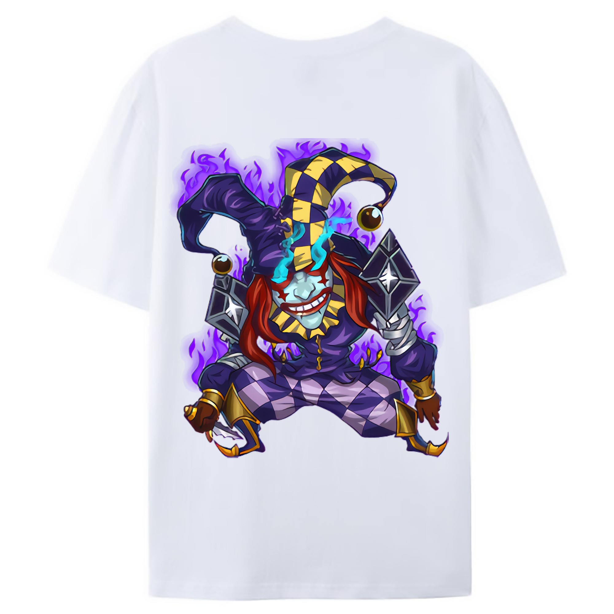 （画像用） リーグ・オブ・レジェンド League of Legends LOL 綿100％ メンズ半袖Tシャツ（バックプリント） 通気性