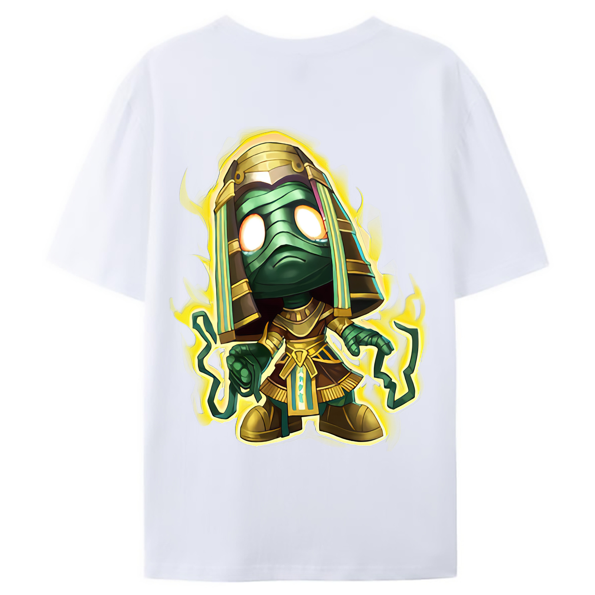 （画像用） リーグ・オブ・レジェンド League of Legends LOL 綿100％ メンズ半袖Tシャツ（バックプリント） 通気性