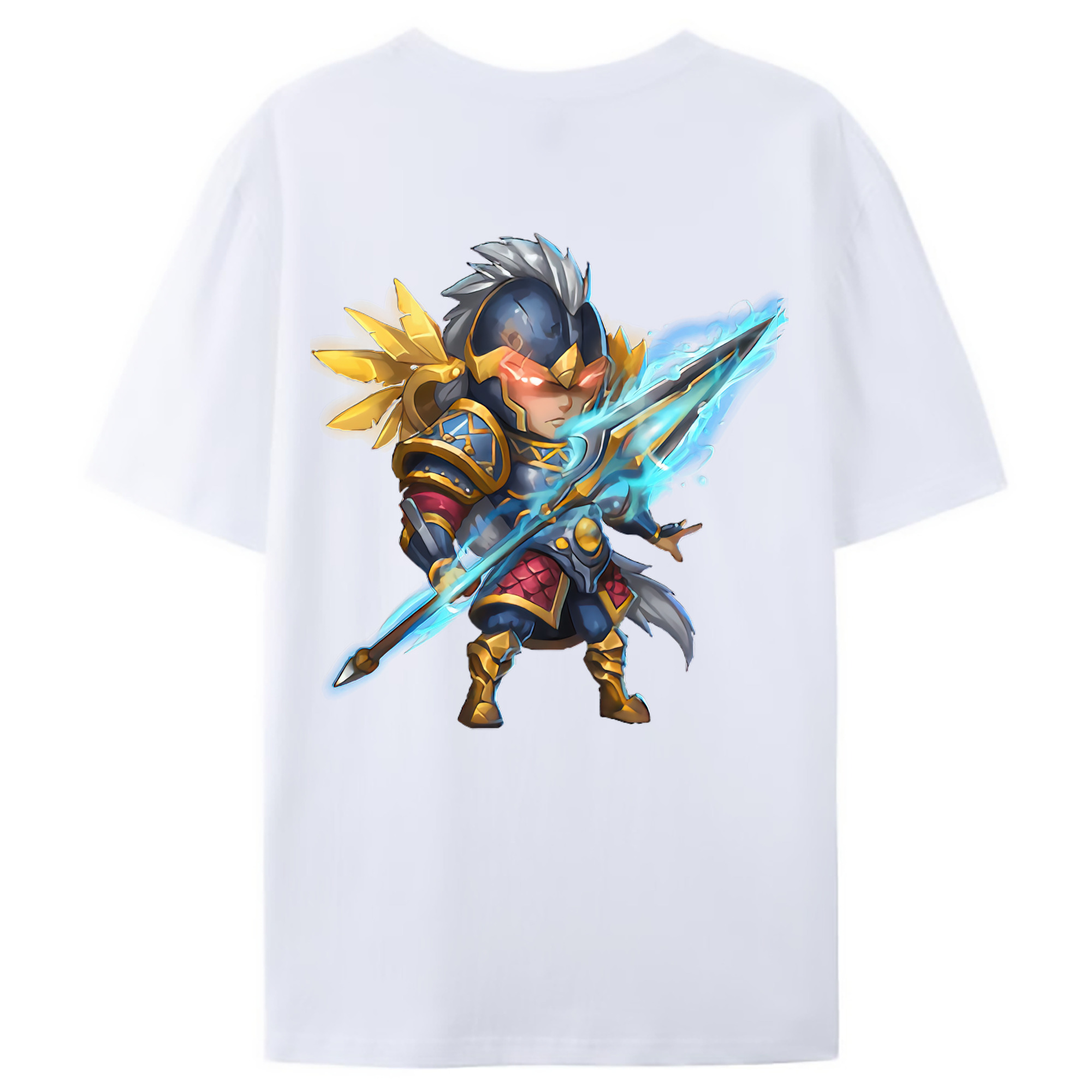（画像用） リーグ・オブ・レジェンド League of Legends LOL 綿100％ メンズ半袖Tシャツ（バックプリント） 通気性