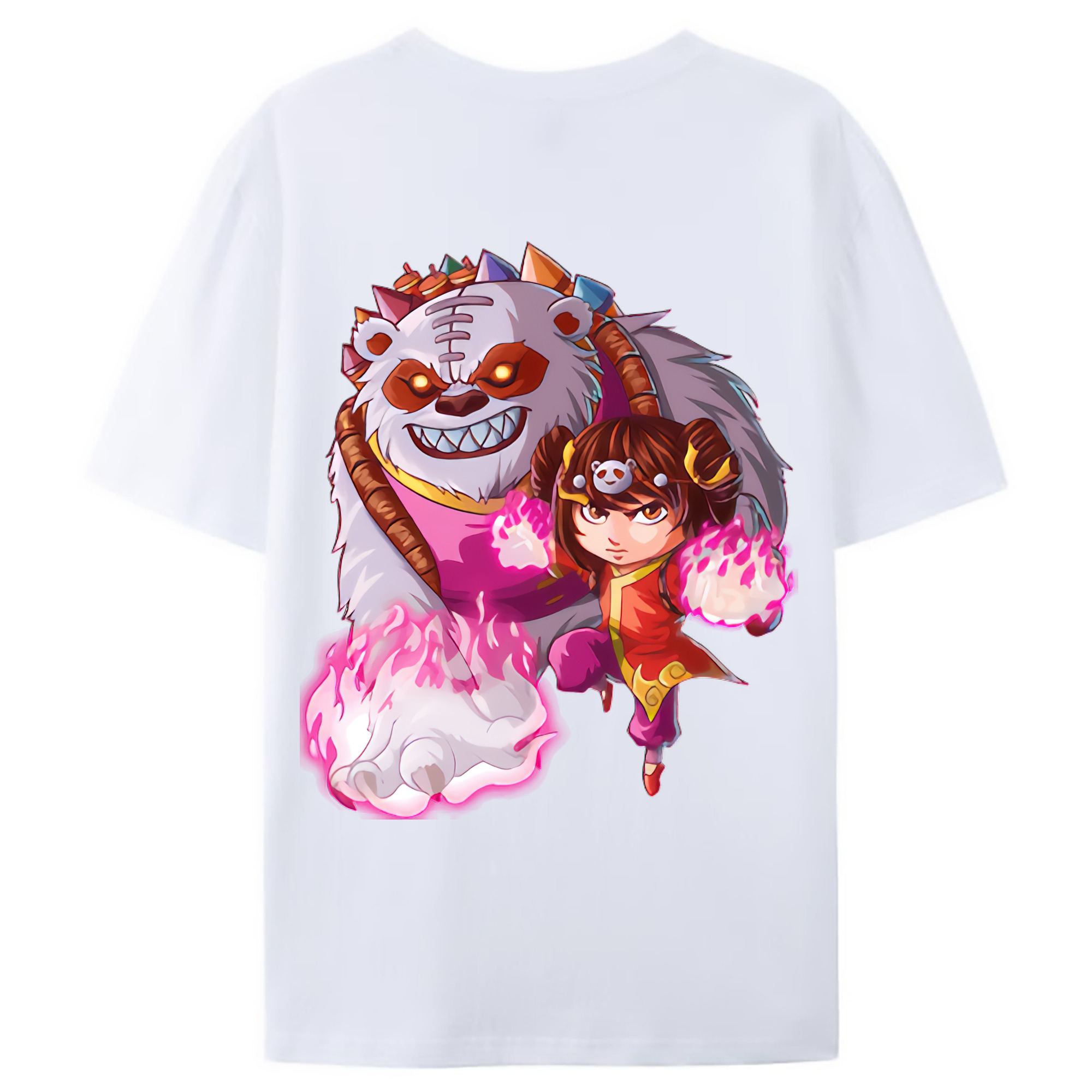（画像用） リーグ・オブ・レジェンド League of Legends LOL 綿100％ メンズ半袖Tシャツ（バックプリント） 通気性