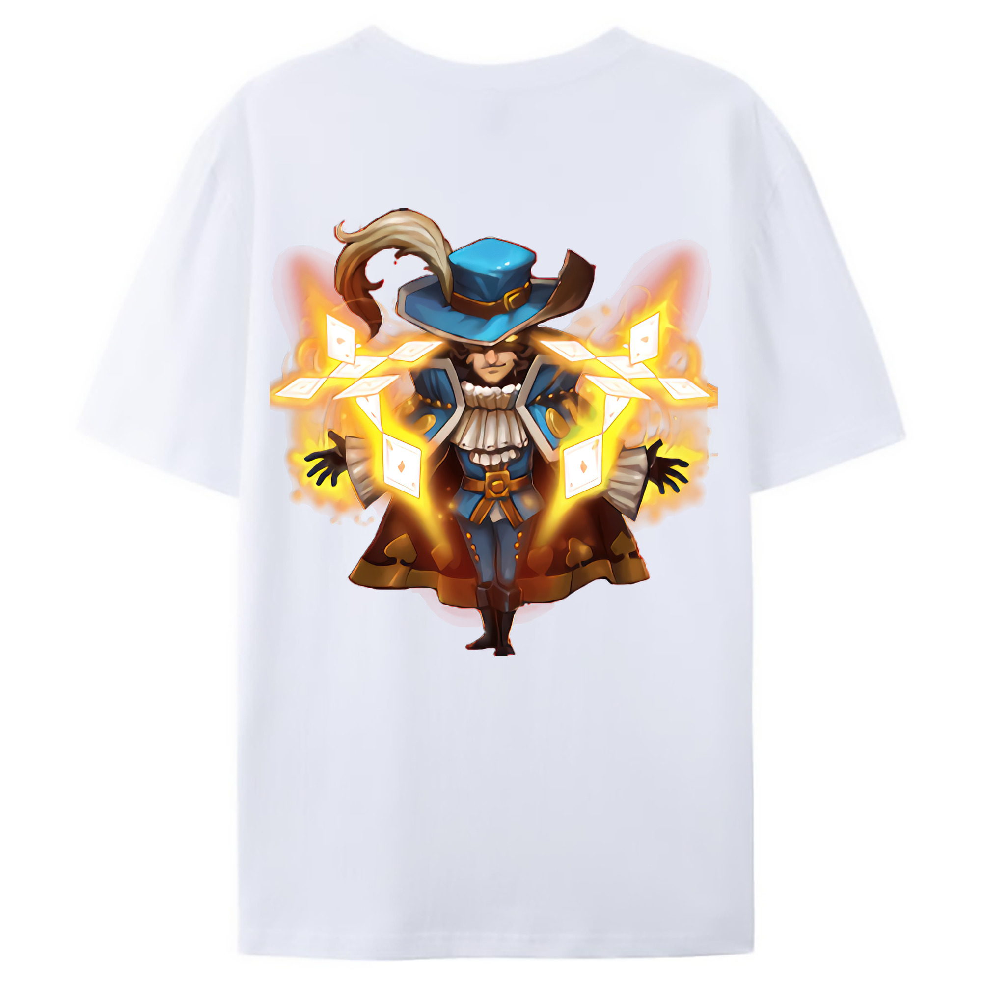 （画像用） リーグ・オブ・レジェンド League of Legends LOL 綿100％ メンズ半袖Tシャツ（バックプリント） 通気性