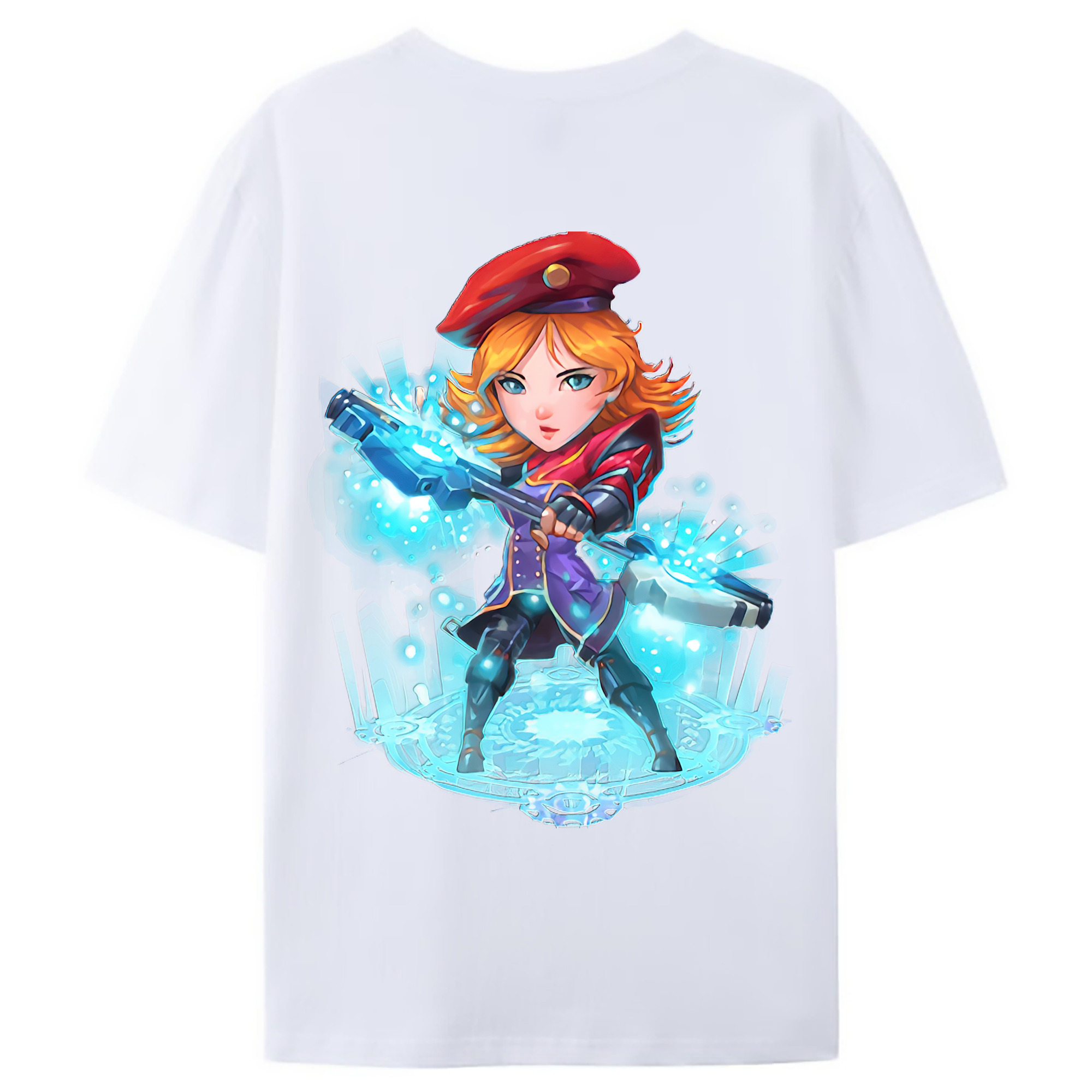 （画像用） リーグ・オブ・レジェンド League of Legends LOL 綿100％ メンズ半袖Tシャツ（バックプリント） 通気性