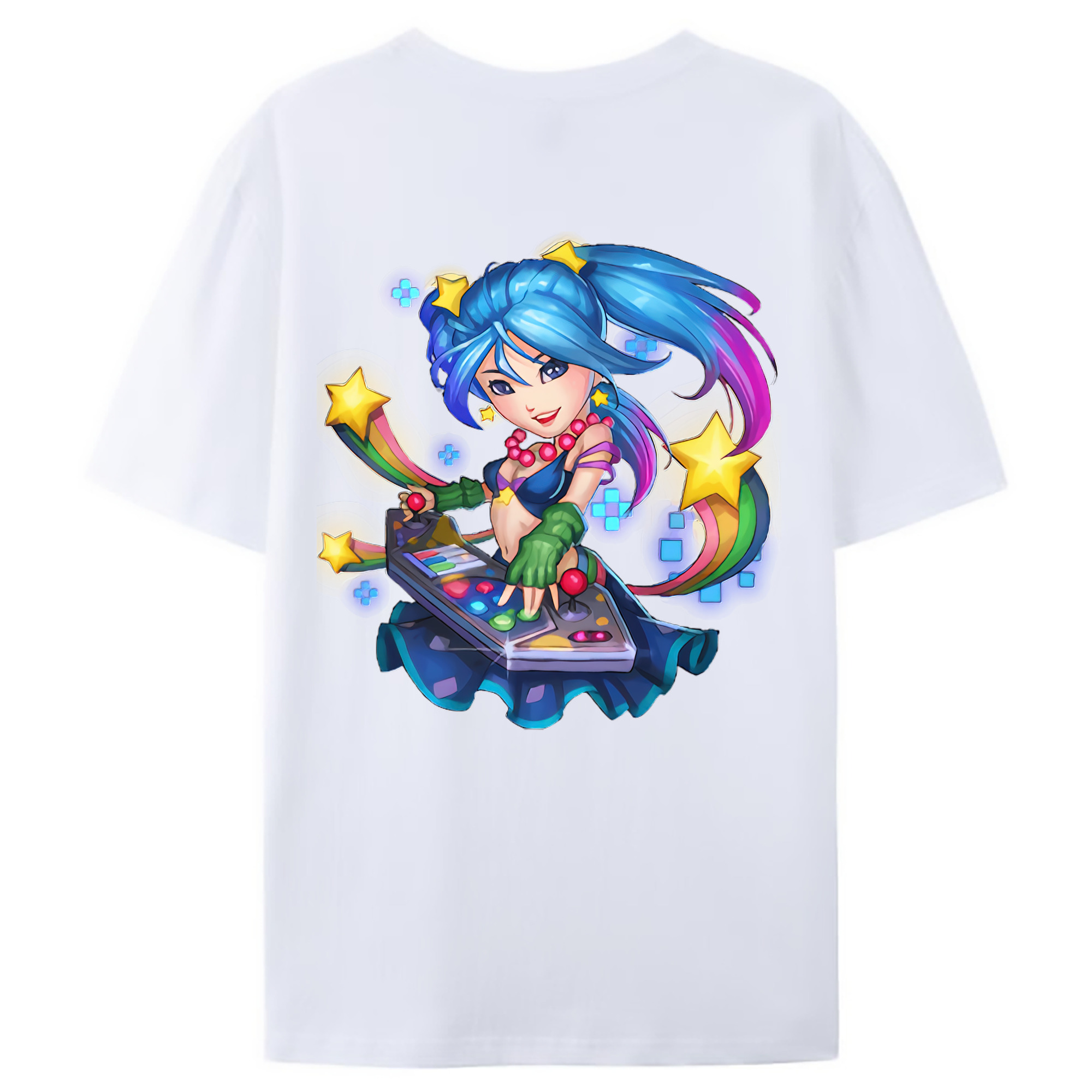（画像用） リーグ・オブ・レジェンド League of Legends LOL 綿100％ メンズ半袖Tシャツ（バックプリント） 通気性