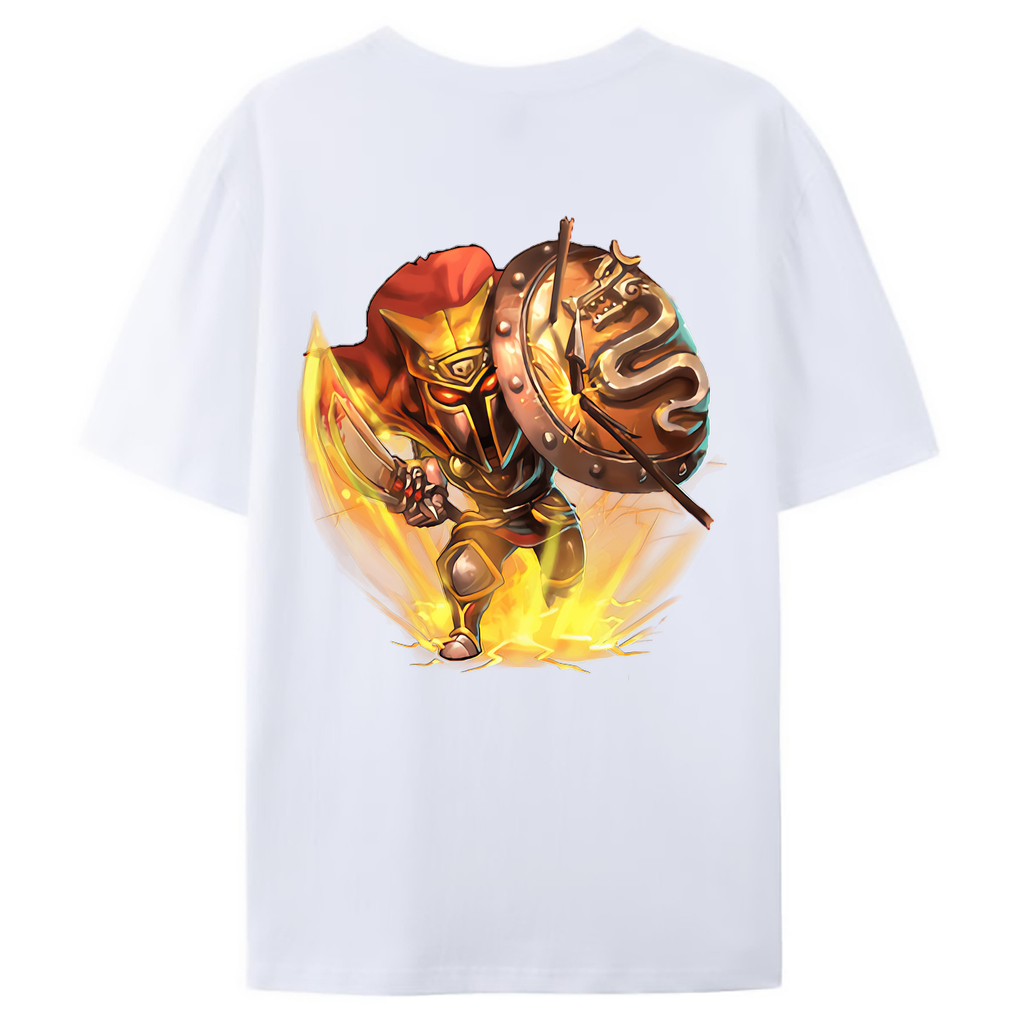 （画像用） リーグ・オブ・レジェンド League of Legends LOL 綿100％ メンズ半袖Tシャツ（バックプリント） 通気性