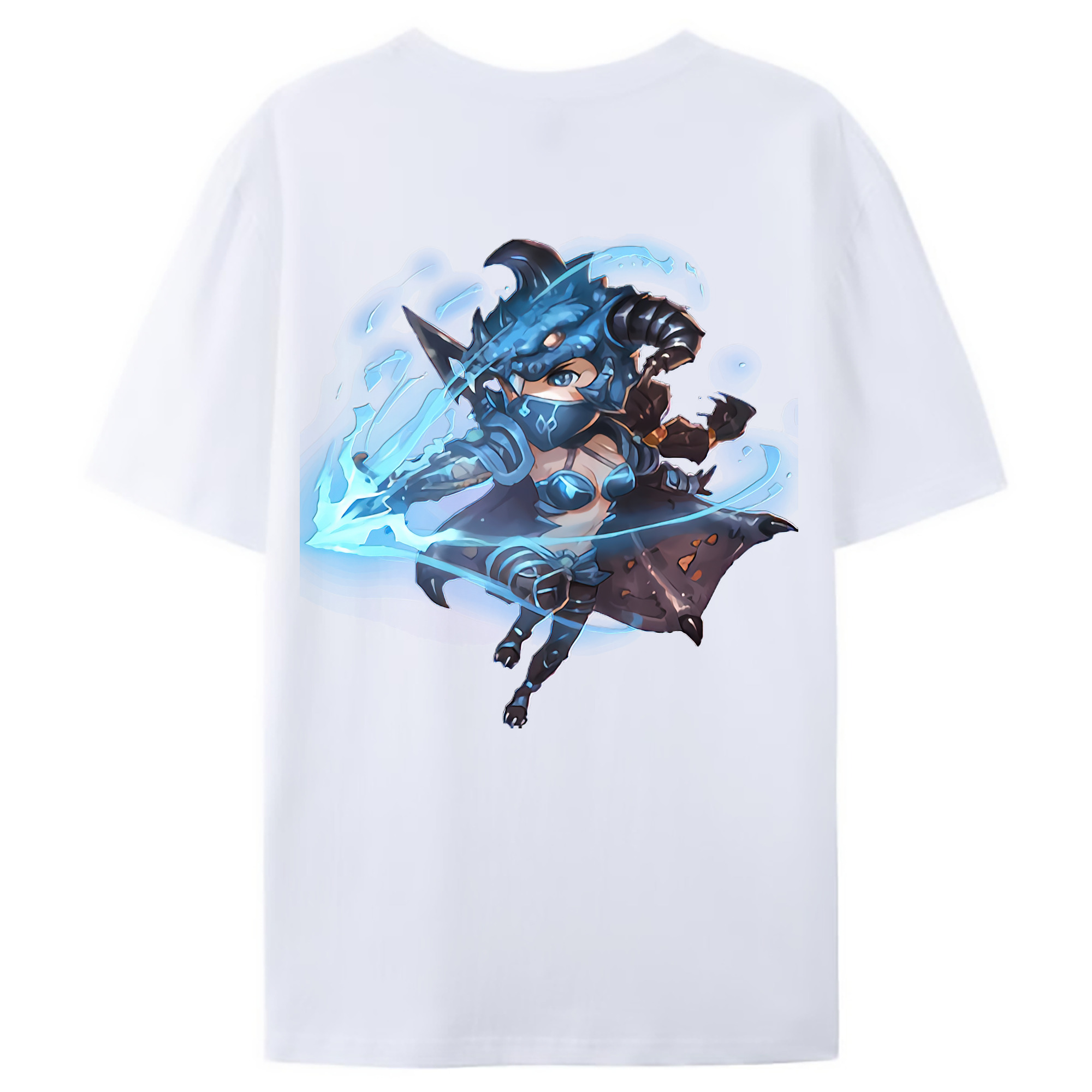 （画像用） リーグ・オブ・レジェンド League of Legends LOL 綿100％ メンズ半袖Tシャツ（バックプリント） 通気性
