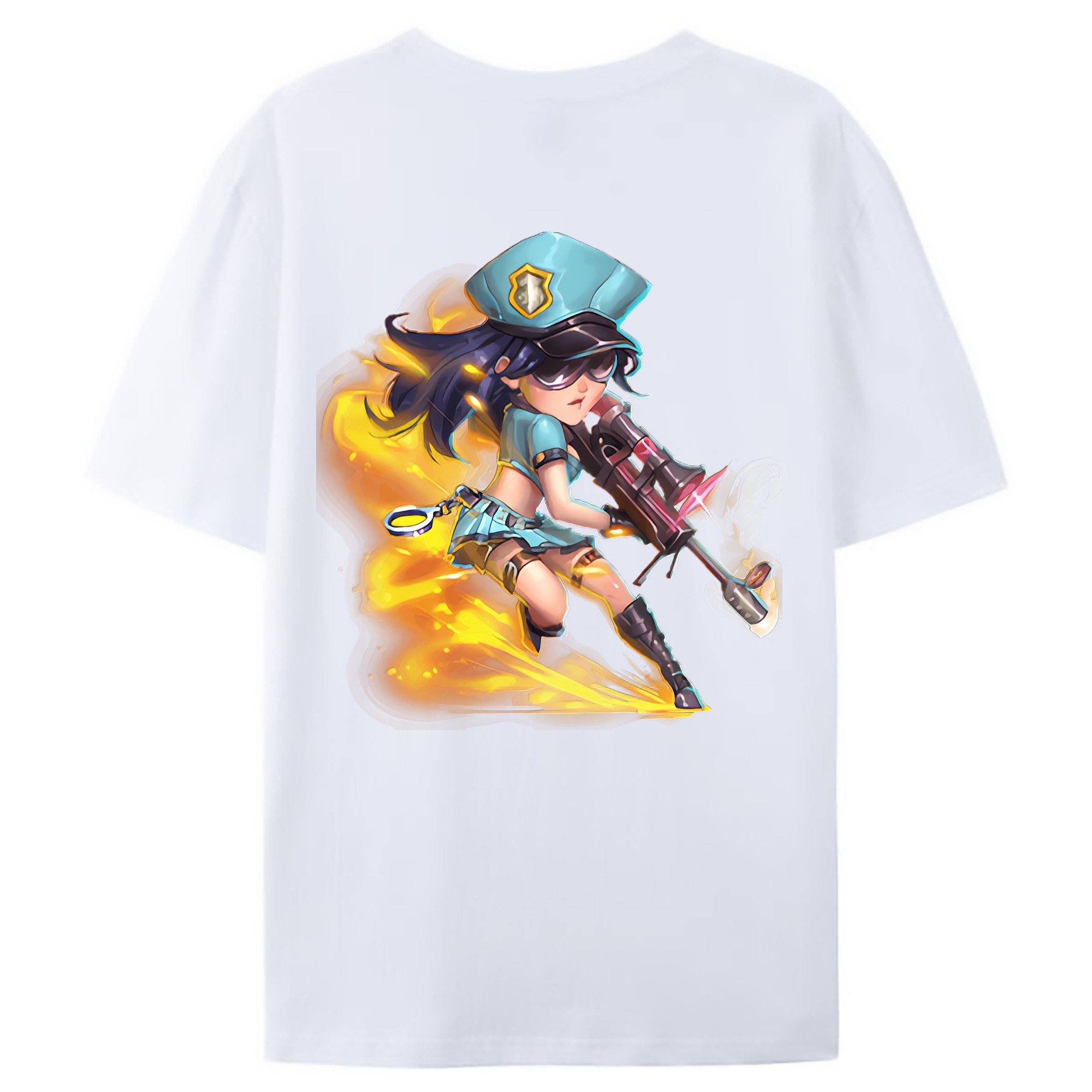 （画像用） リーグ・オブ・レジェンド League of Legends LOL 綿100％ メンズ半袖Tシャツ（バックプリント） 通気性