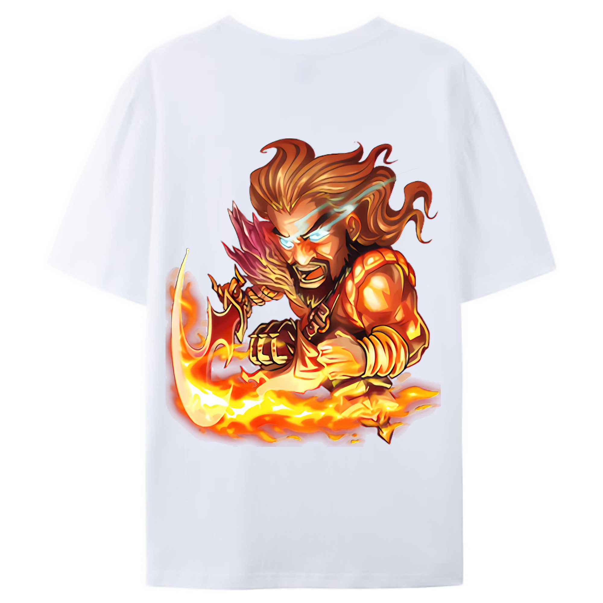 （画像用） リーグ・オブ・レジェンド League of Legends LOL 綿100％ メンズ半袖Tシャツ（バックプリント） 通気性