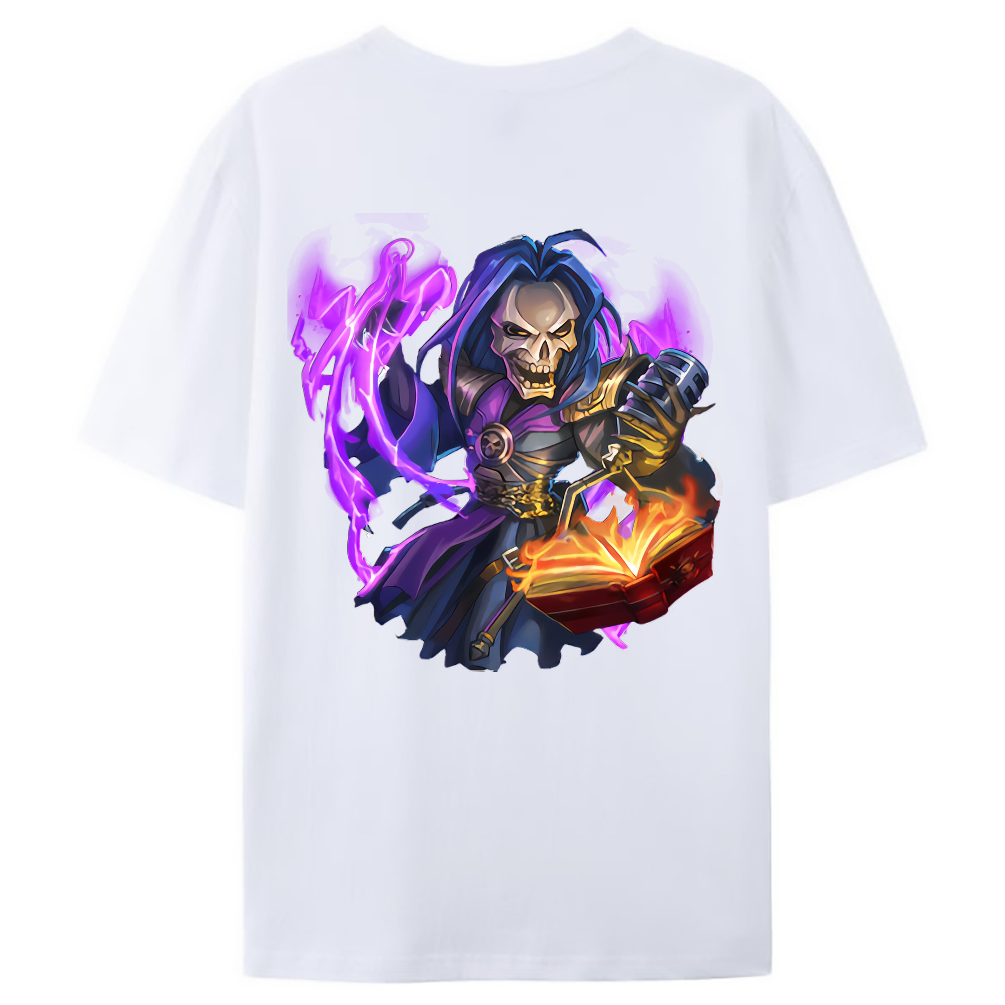 （画像用） リーグ・オブ・レジェンド League of Legends LOL 綿100％ メンズ半袖Tシャツ（バックプリント） 通気性
