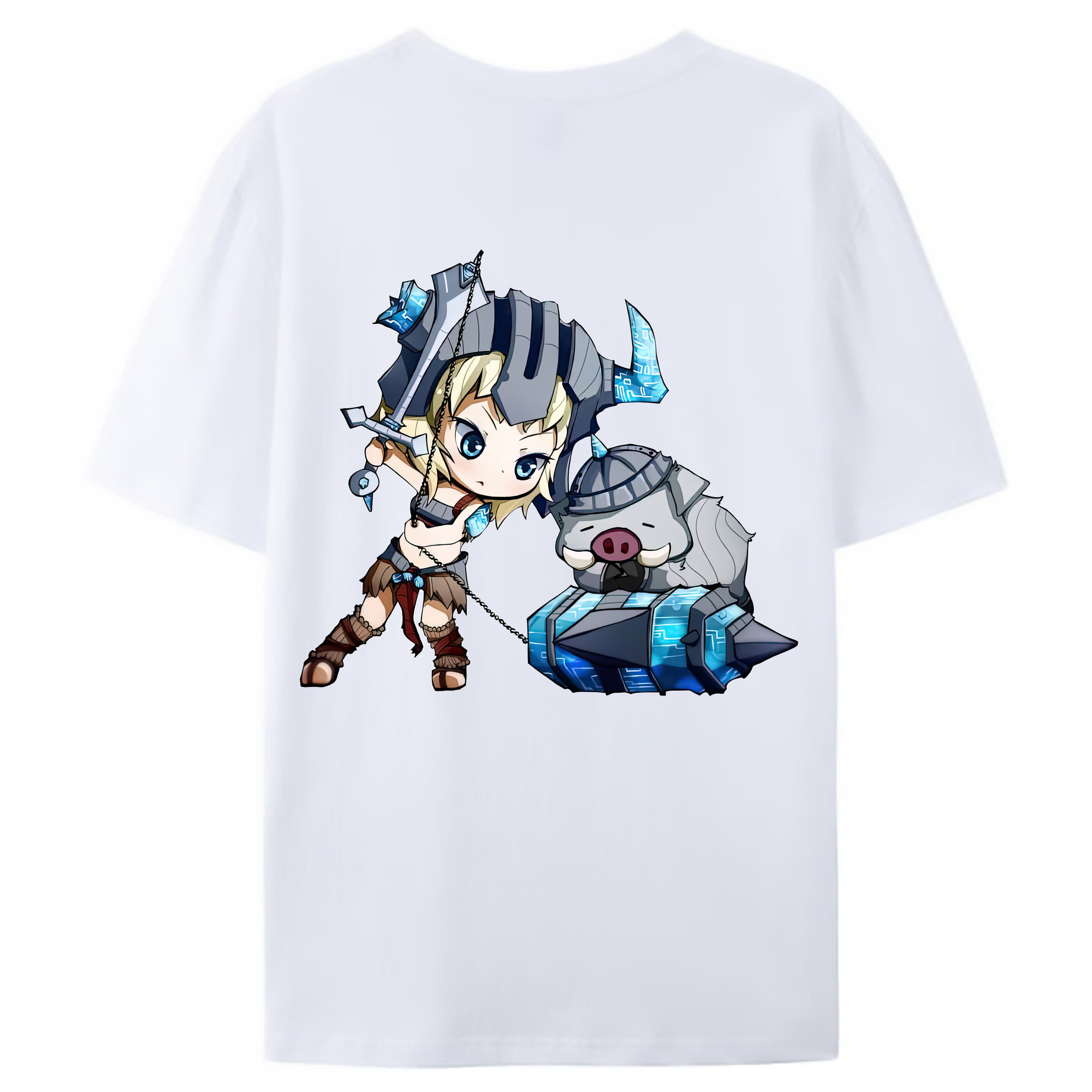 （画像用） リーグ・オブ・レジェンド League of Legends LOL 綿100％ メンズ半袖Tシャツ（バックプリント） 通気性