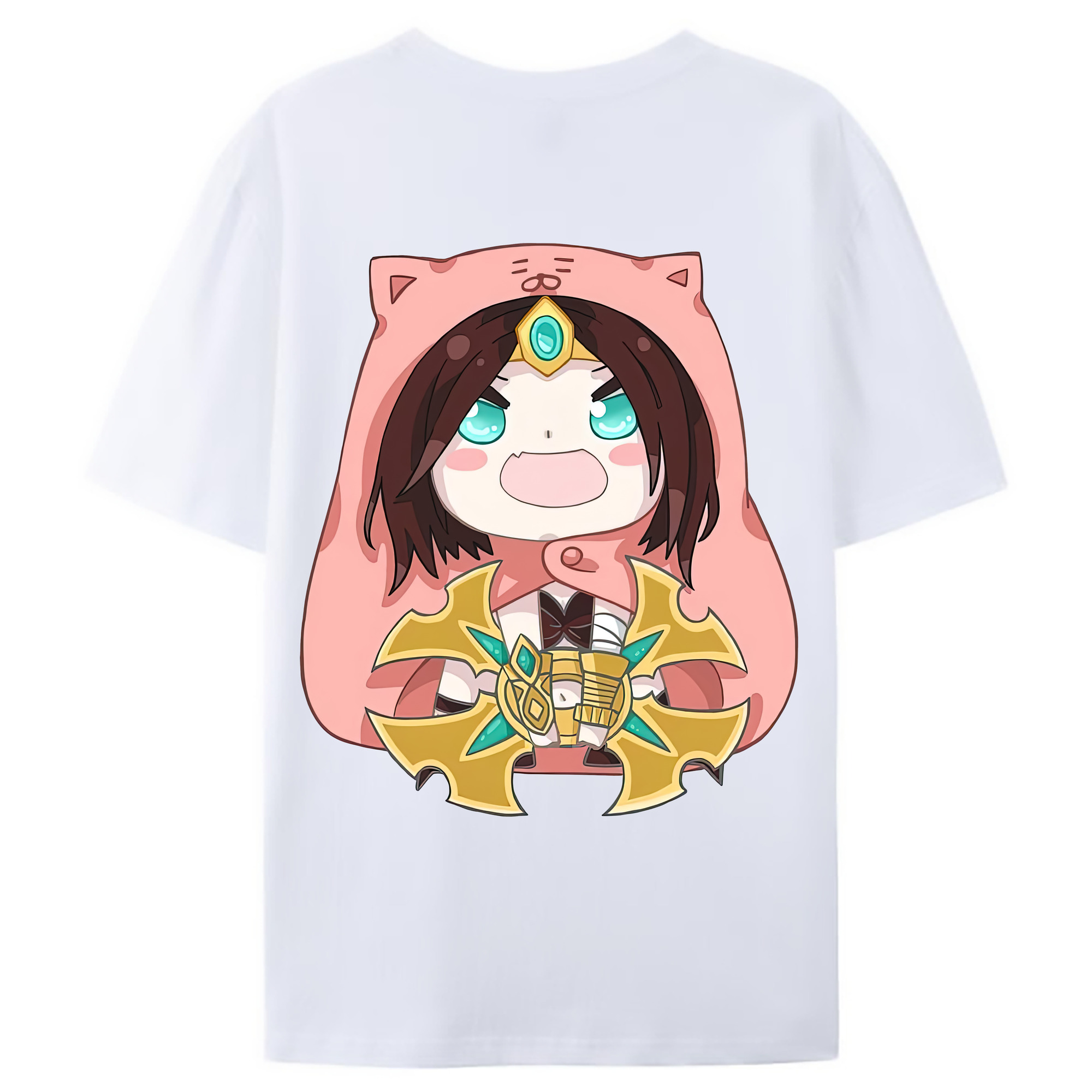 （画像用） リーグ・オブ・レジェンド League of Legends LOL 綿100％ メンズ半袖Tシャツ（バックプリント） 通気性