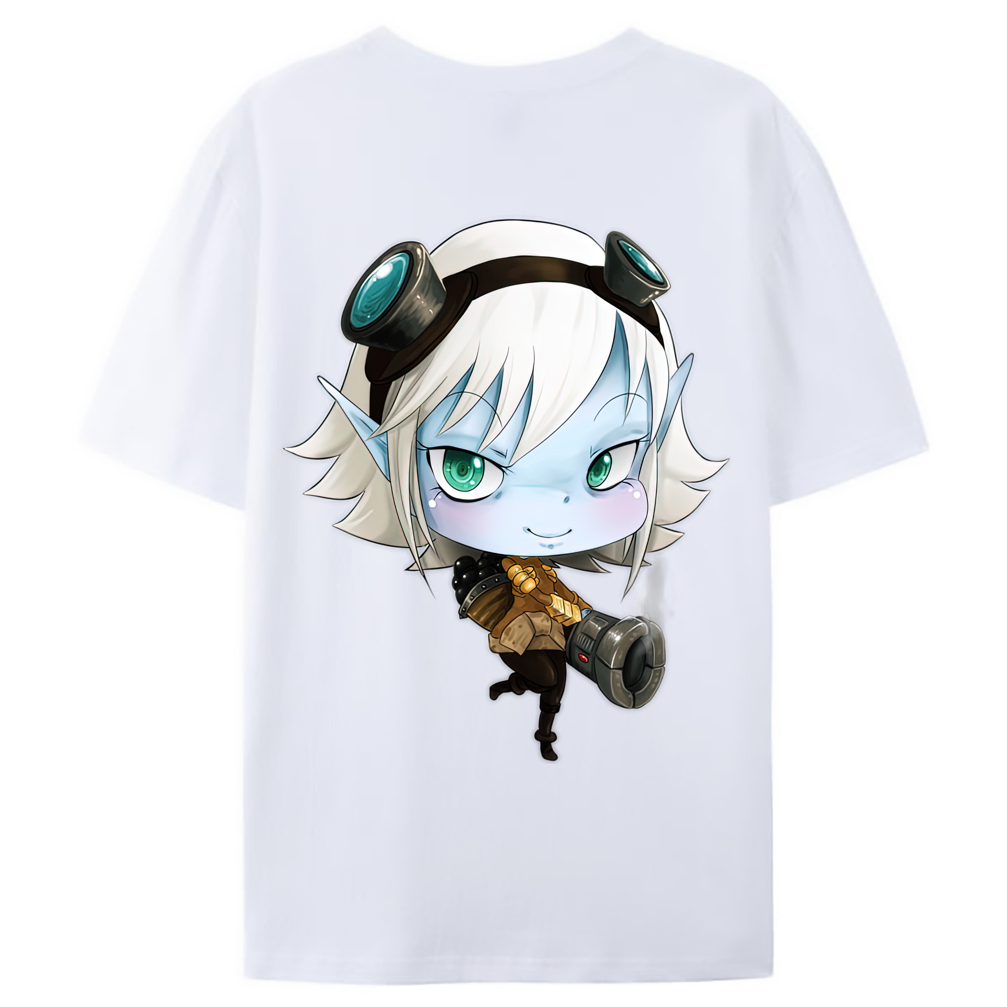 （画像用） リーグ・オブ・レジェンド League of Legends LOL 綿100％ メンズ半袖Tシャツ（バックプリント） 通気性