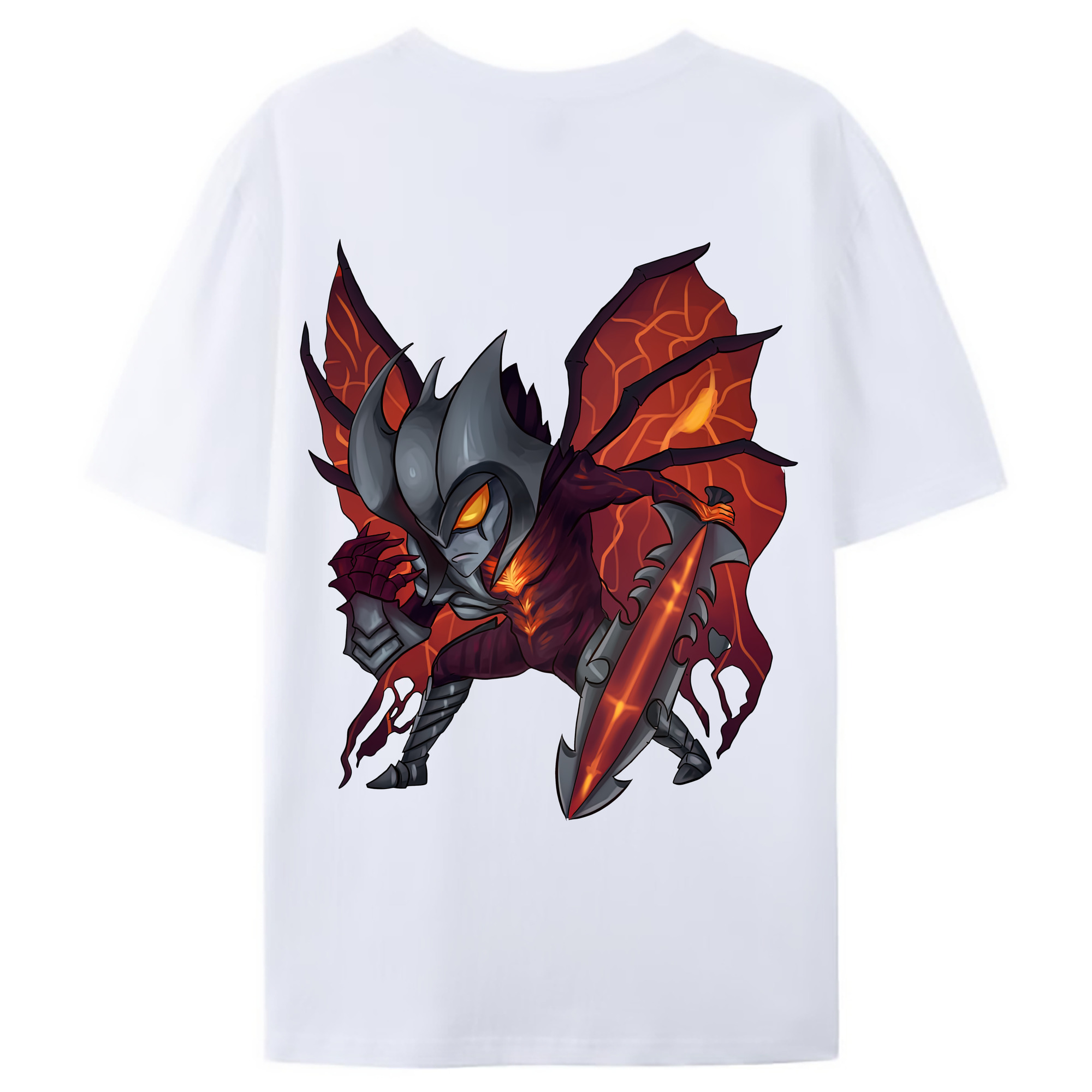 （画像用） リーグ・オブ・レジェンド League of Legends LOL 綿100％ メンズ半袖Tシャツ（バックプリント） 通気性