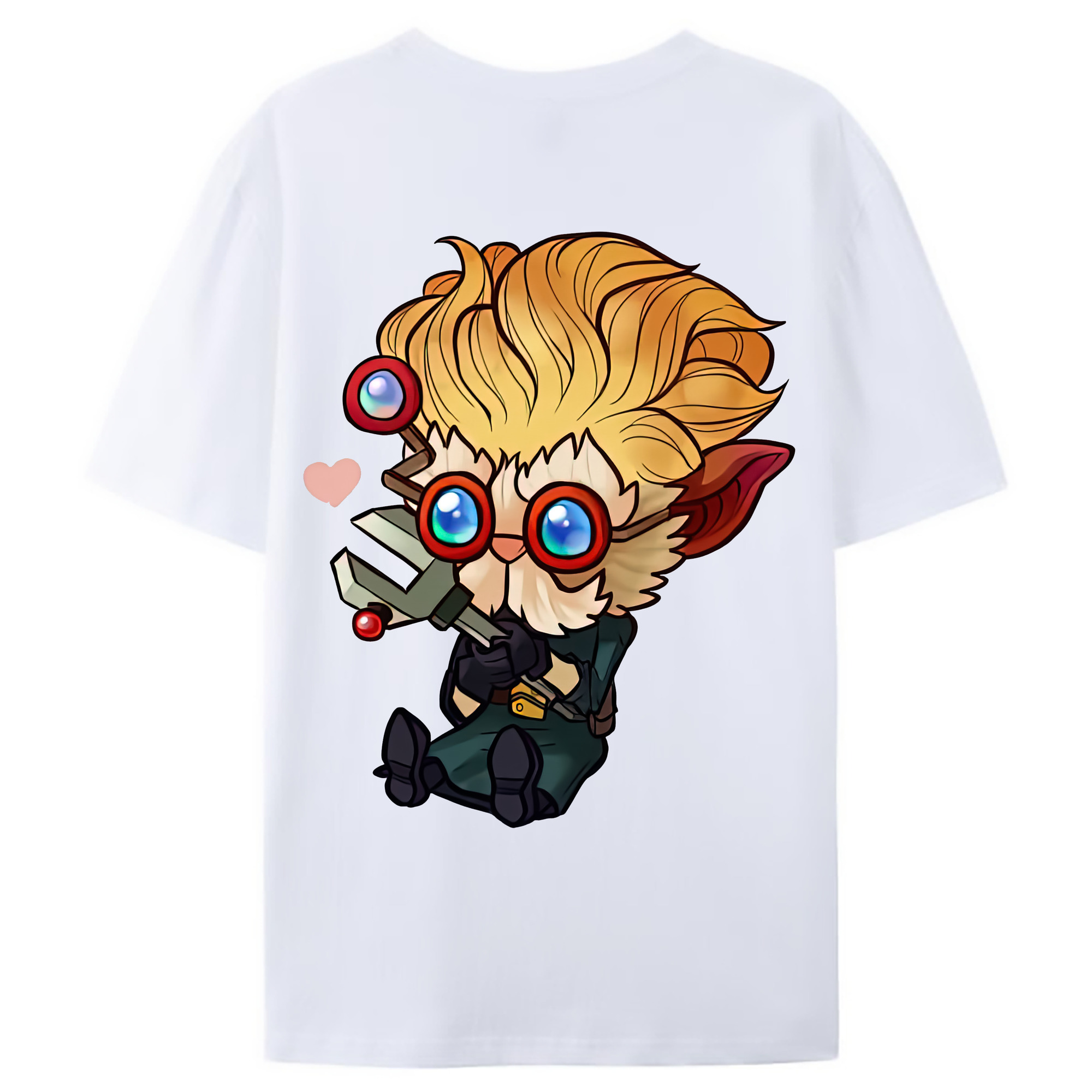 （画像用） リーグ・オブ・レジェンド League of Legends LOL 綿100％ メンズ半袖Tシャツ（バックプリント） 通気性