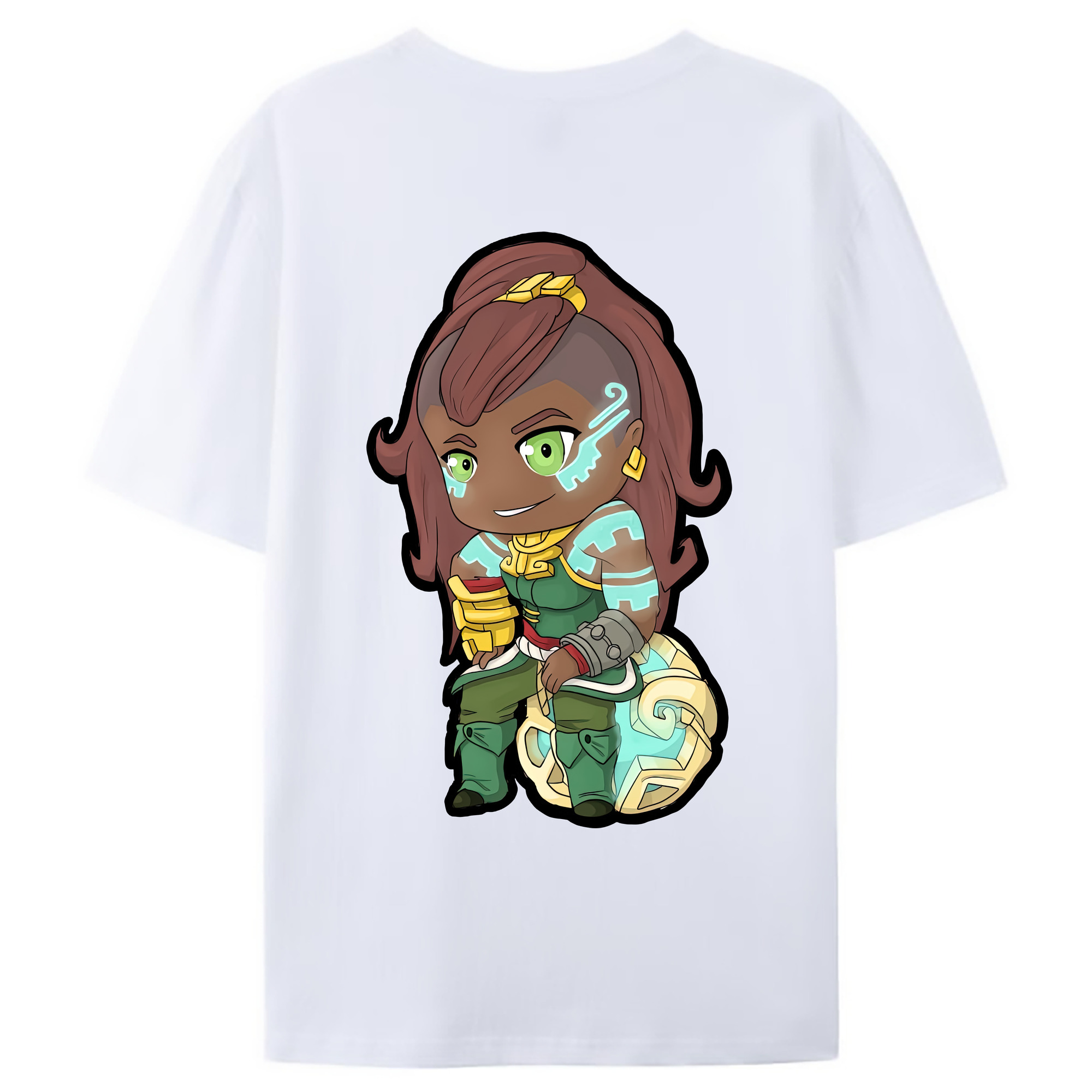 （画像用） リーグ・オブ・レジェンド League of Legends LOL 綿100％ メンズ半袖Tシャツ（バックプリント） 通気性