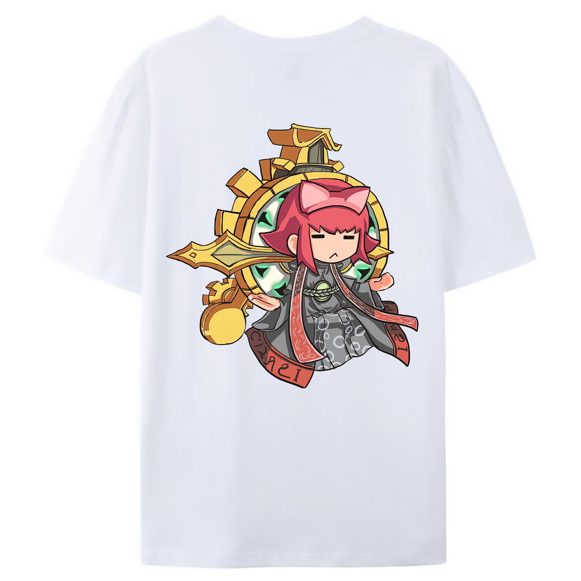 （画像用） リーグ・オブ・レジェンド League of Legends LOL 綿100％ メンズ半袖Tシャツ（バックプリント） 通気性
