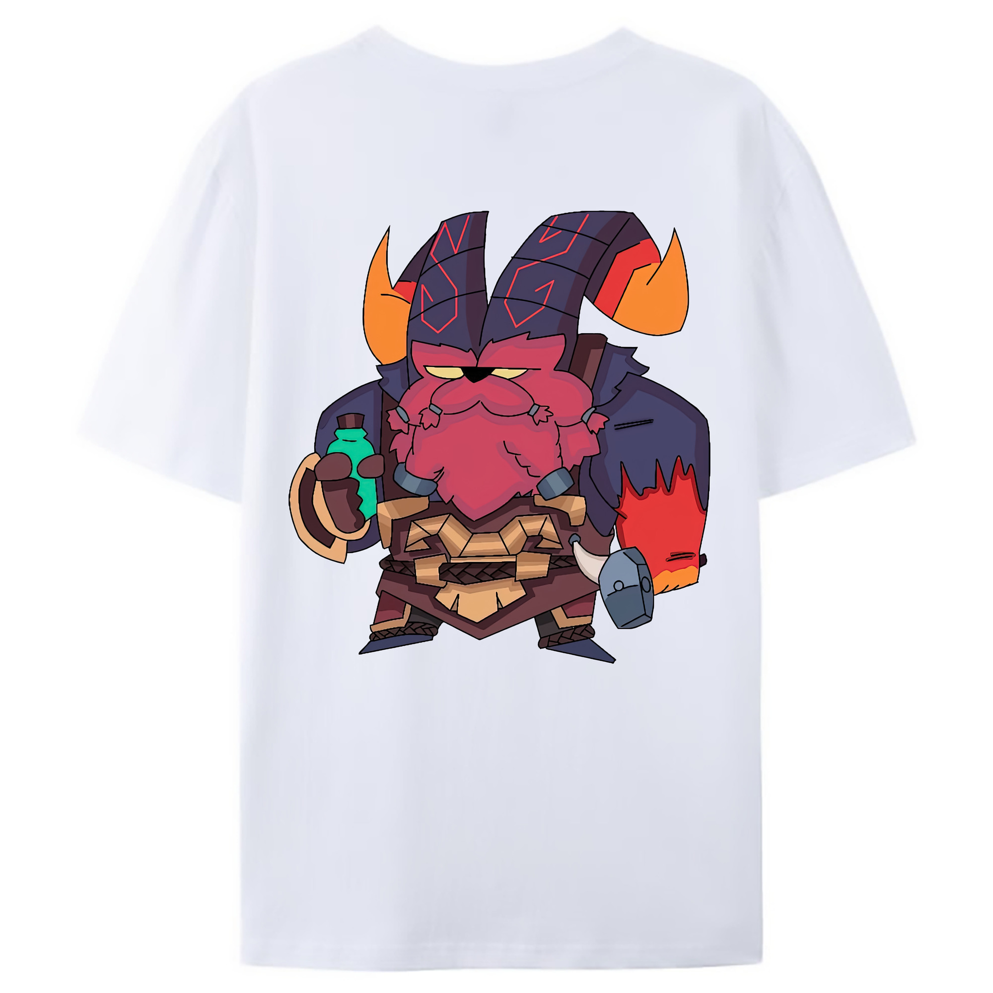 （画像用） リーグ・オブ・レジェンド League of Legends LOL 綿100％ メンズ半袖Tシャツ（バックプリント） 通気性
