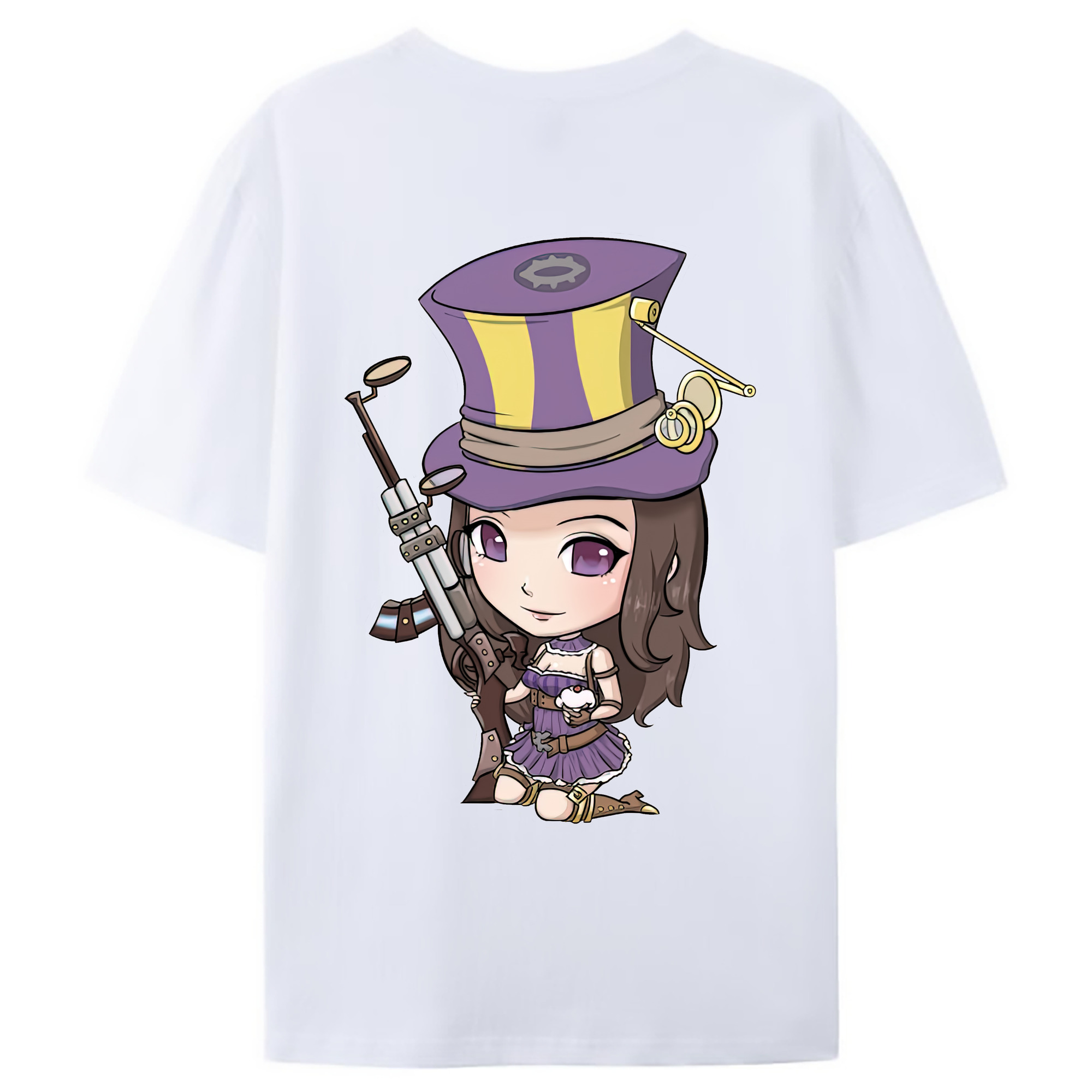 （画像用） リーグ・オブ・レジェンド League of Legends LOL 綿100％ メンズ半袖Tシャツ（バックプリント） 通気性