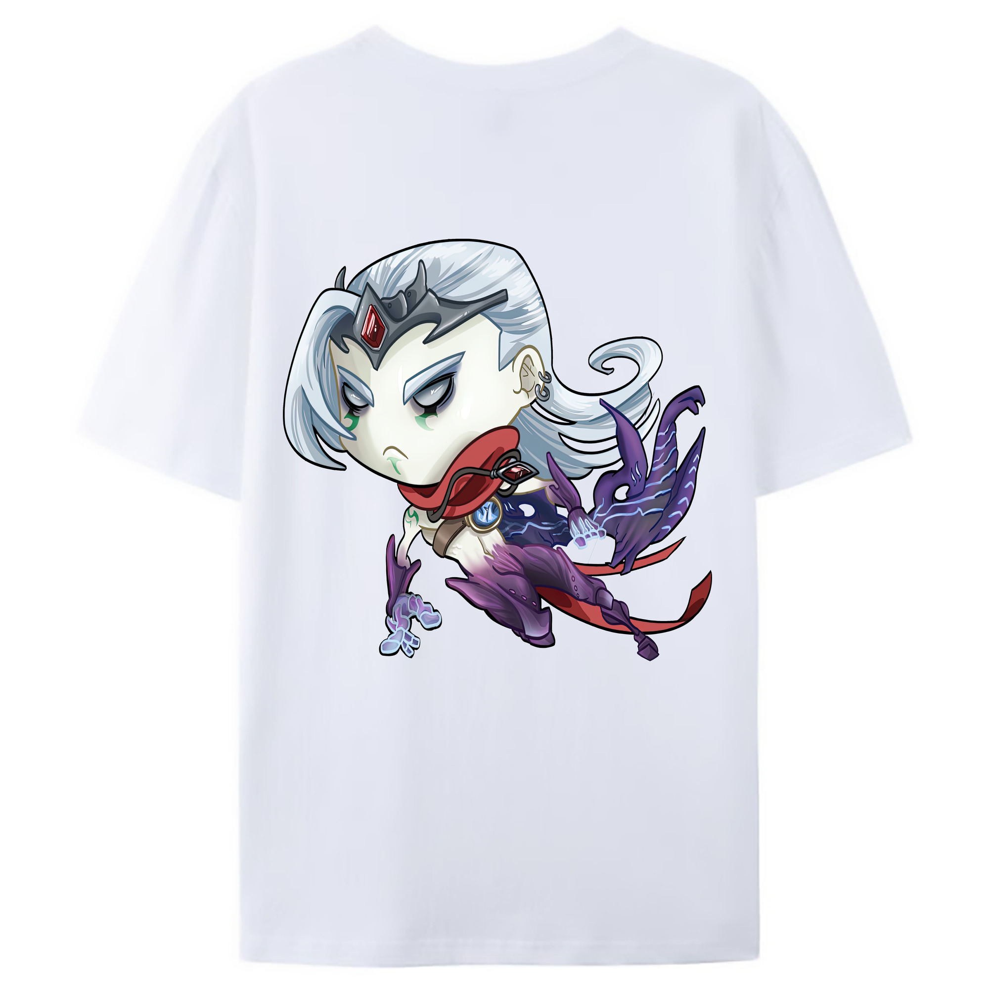 （画像用） リーグ・オブ・レジェンド League of Legends LOL 綿100％ メンズ半袖Tシャツ（バックプリント） 通気性