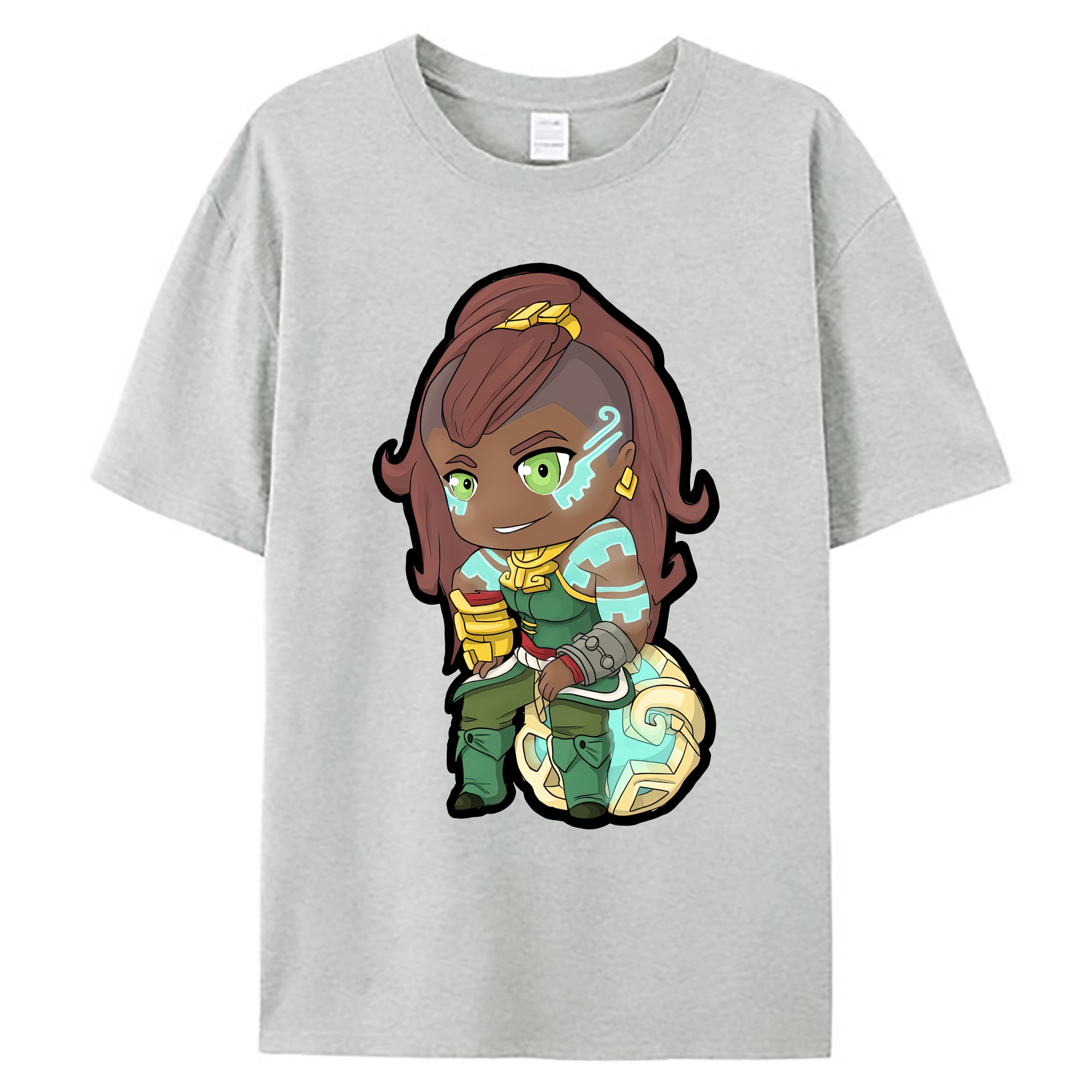 （画像用） リーグ・オブ・レジェンド League of Legends LOL 綿100％ メンズ半袖Tシャツ｜肌触りやわらか＆通気性