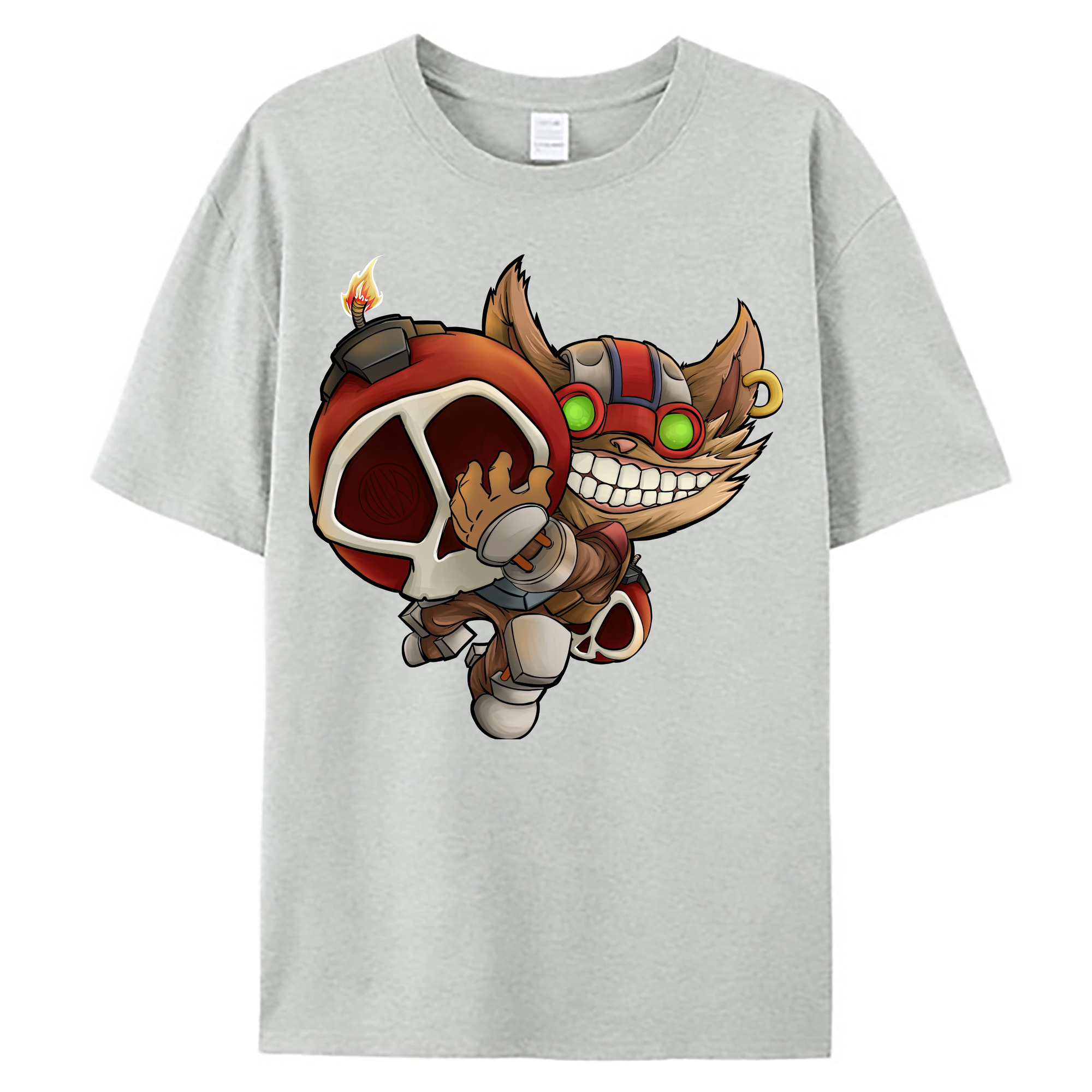 （画像用） リーグ・オブ・レジェンド League of Legends LOL 綿100％ メンズ半袖Tシャツ｜肌触りやわらか＆通気性