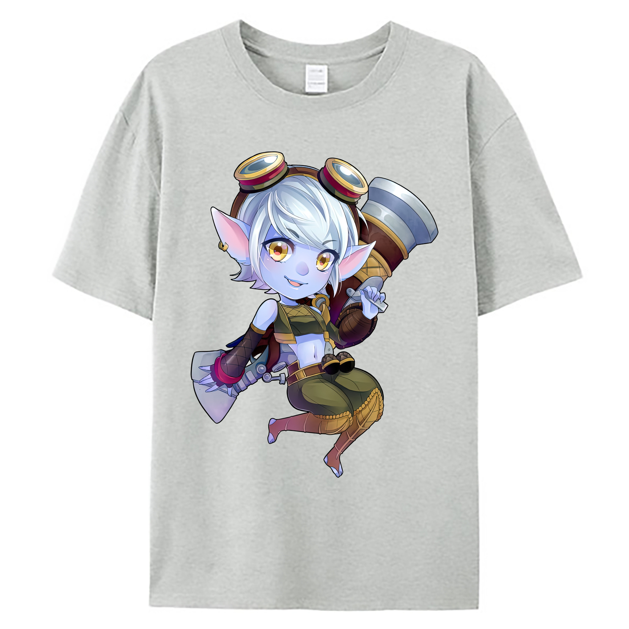 （画像用） リーグ・オブ・レジェンド League of Legends LOL 綿100％ メンズ半袖Tシャツ｜肌触りやわらか＆通気性