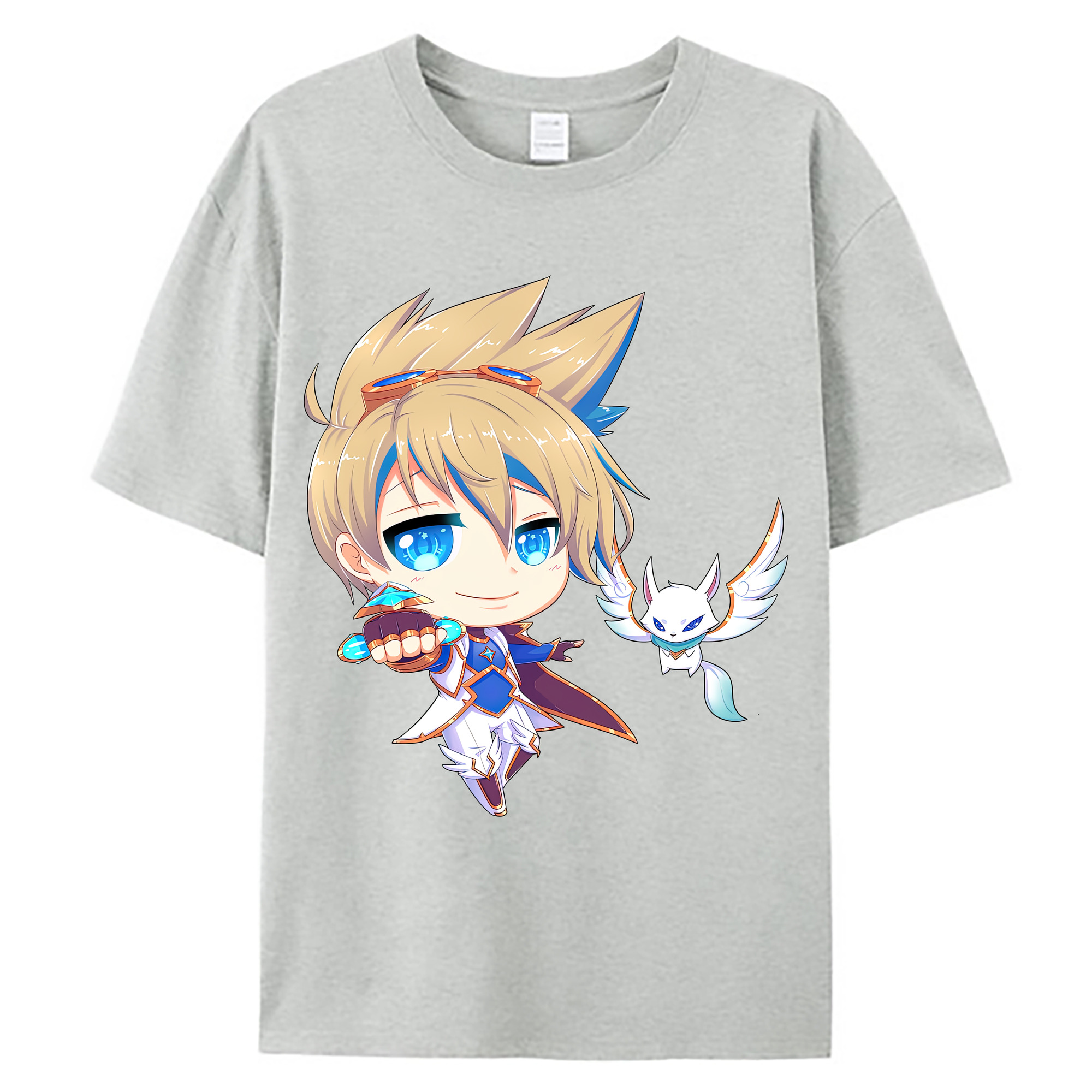 （画像用） リーグ・オブ・レジェンド League of Legends LOL 綿100％ メンズ半袖Tシャツ｜肌触りやわらか＆通気性