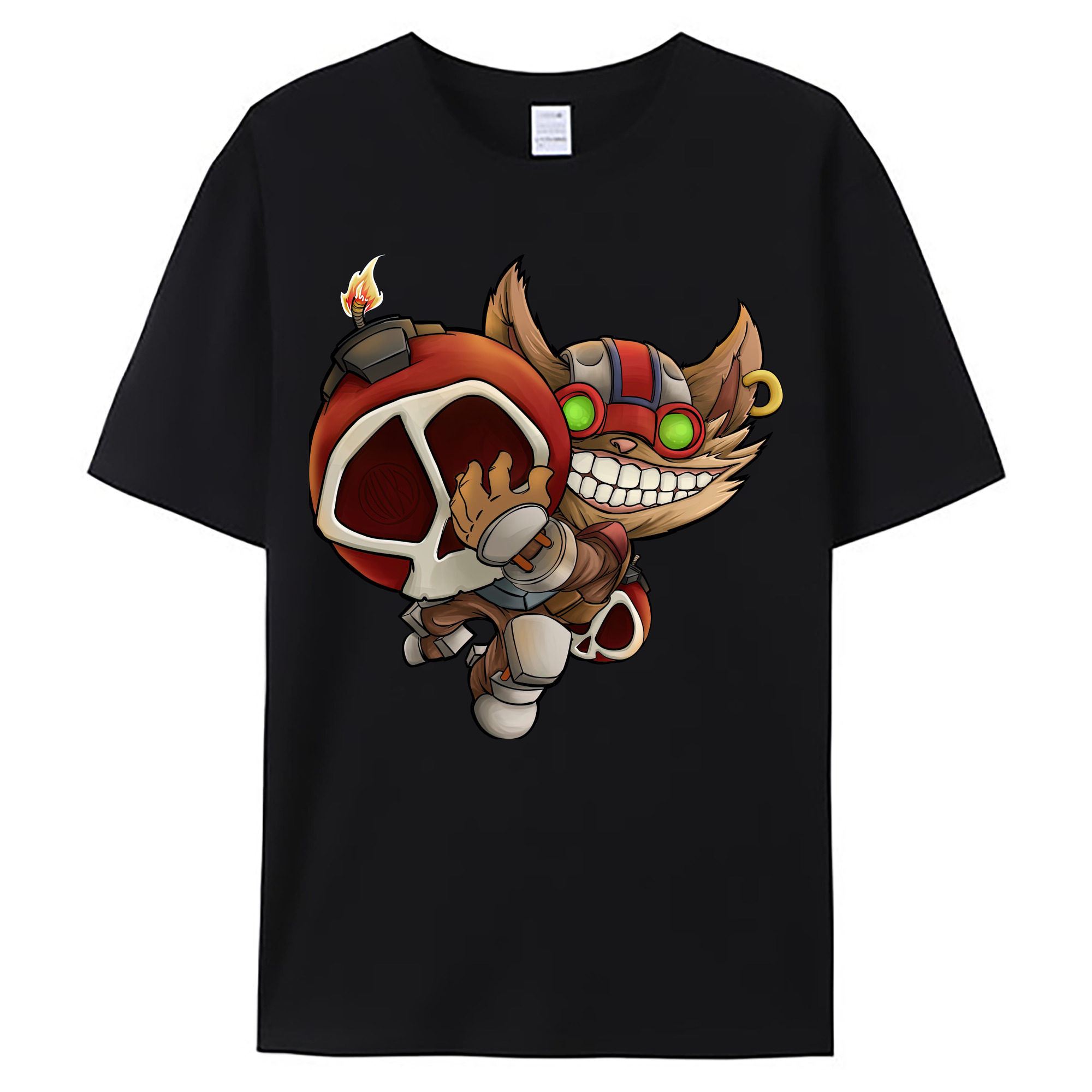 （画像用） リーグ・オブ・レジェンド League of Legends LOL 綿100％ メンズ半袖Tシャツ｜肌触りやわらか＆通気性