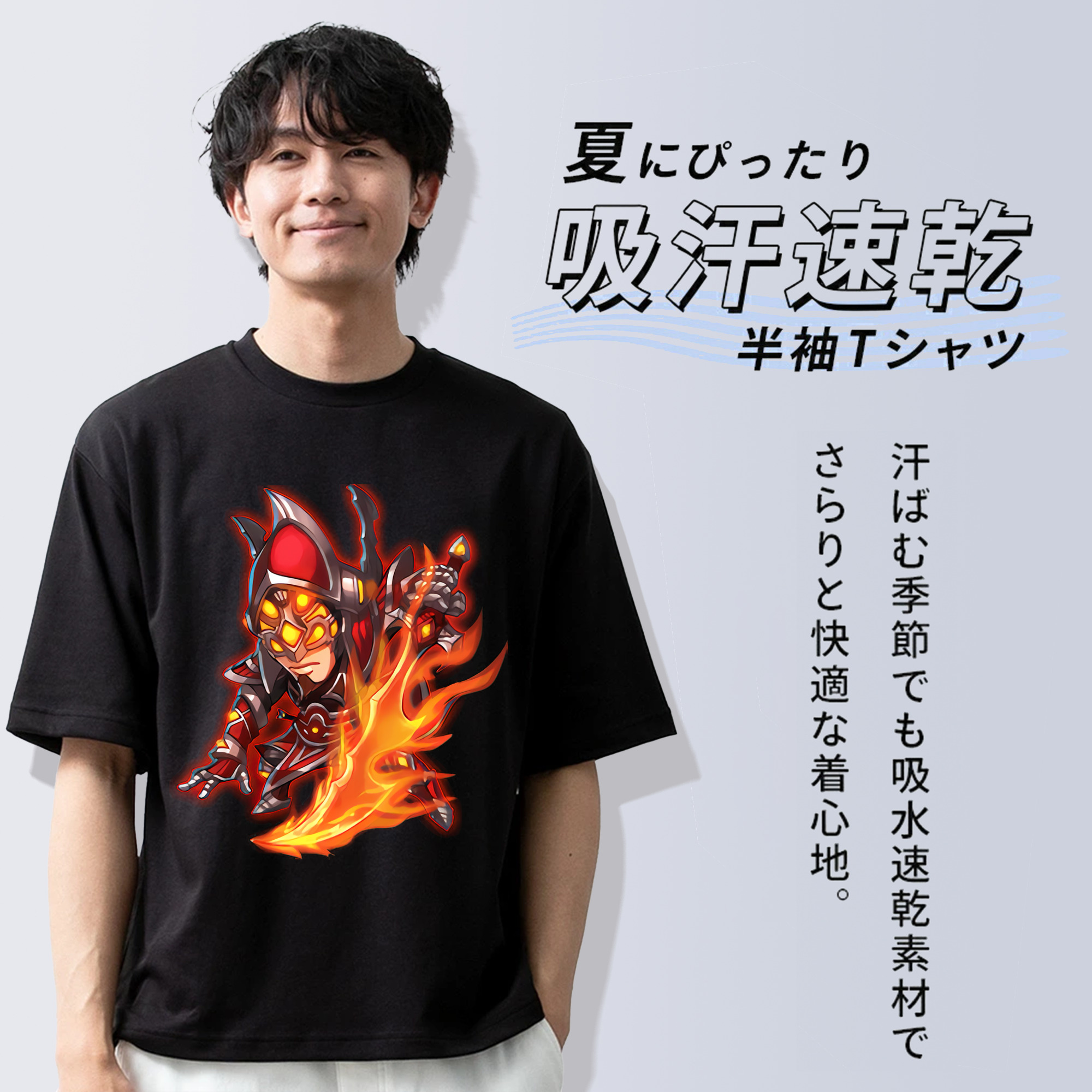 リーグ・オブ・レジェンド League of Legends LOL 綿100％ メンズ半袖Tシャツ｜肌触りやわらか＆通気性
