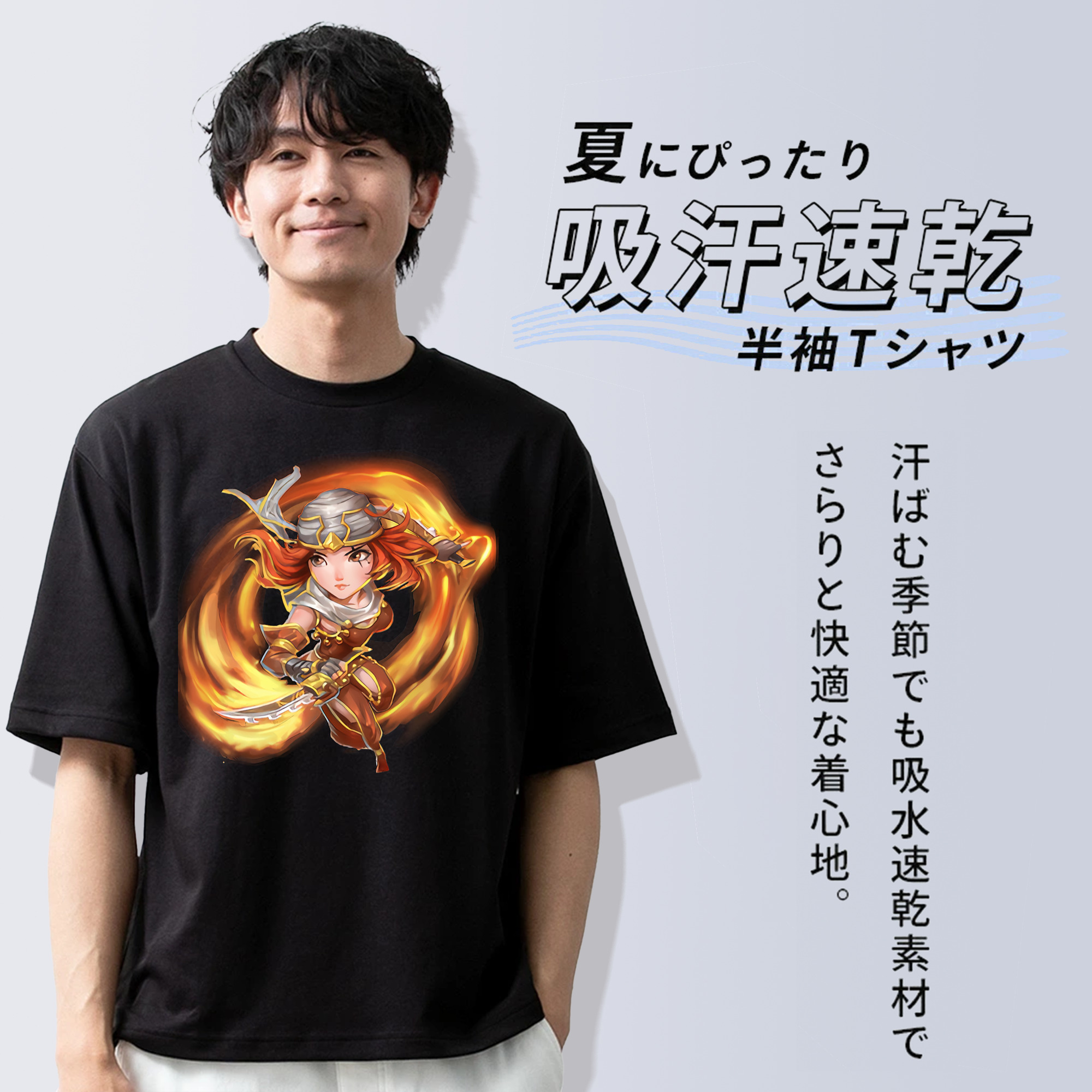 リーグ・オブ・レジェンド League of Legends LOL 綿100％ メンズ半袖Tシャツ｜肌触りやわらか＆通気性