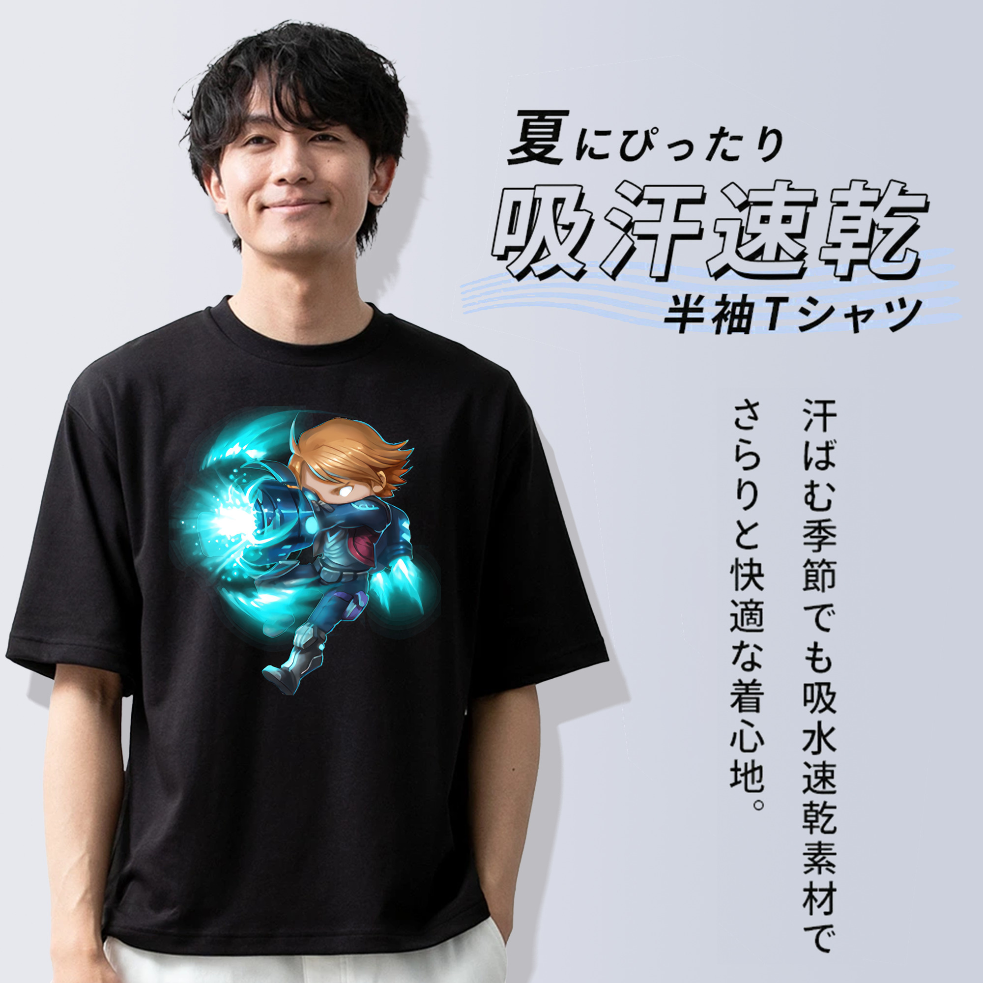 リーグ・オブ・レジェンド League of Legends LOL 綿100％ メンズ半袖Tシャツ｜肌触りやわらか＆通気性