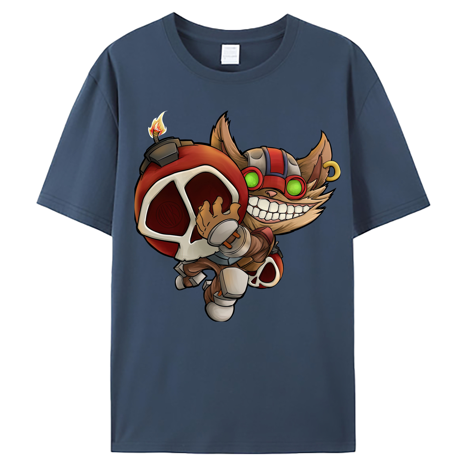 （画像用） リーグ・オブ・レジェンド League of Legends LOL 綿100％ メンズ半袖Tシャツ｜肌触りやわらか＆通気性