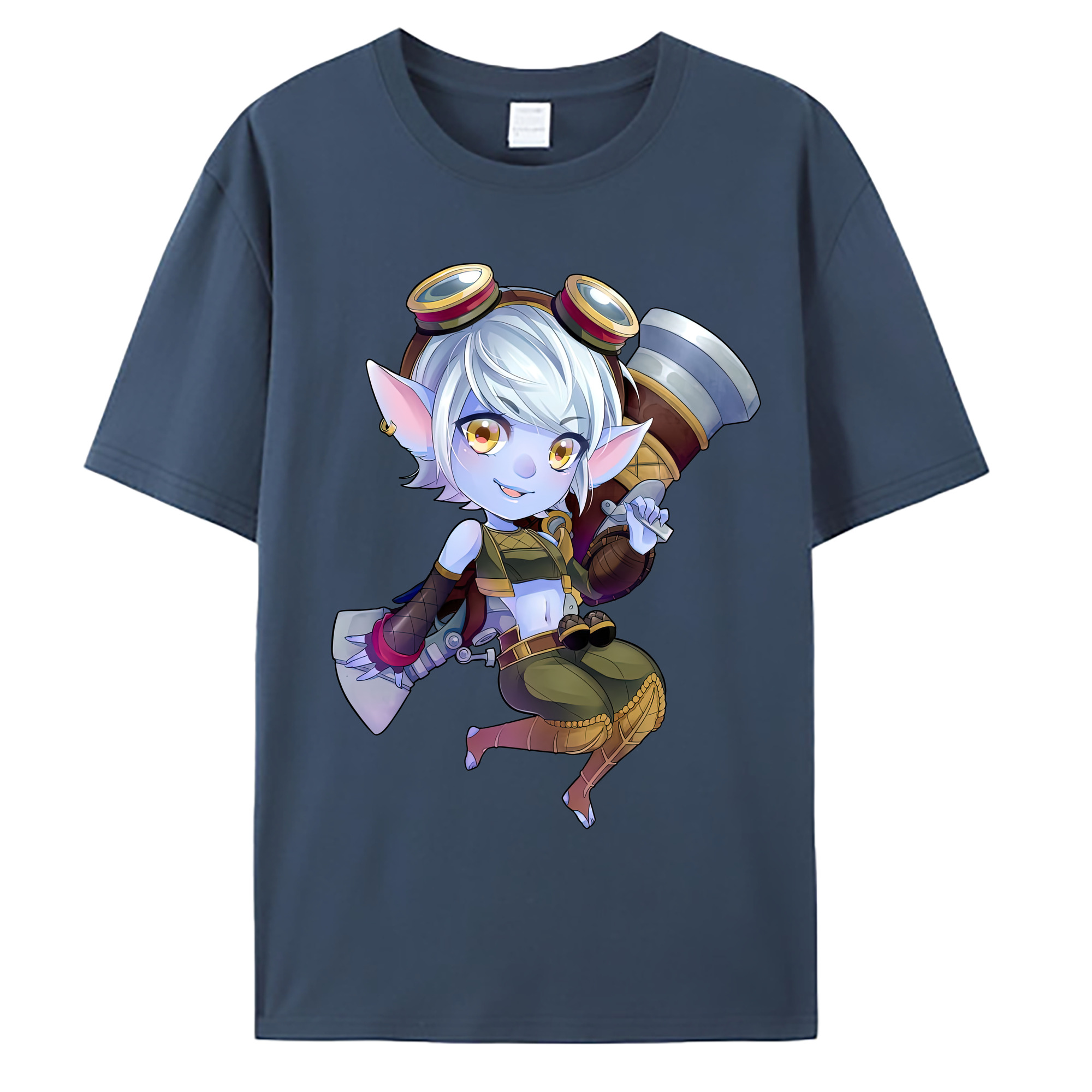 （画像用） リーグ・オブ・レジェンド League of Legends LOL 綿100％ メンズ半袖Tシャツ｜肌触りやわらか＆通気性