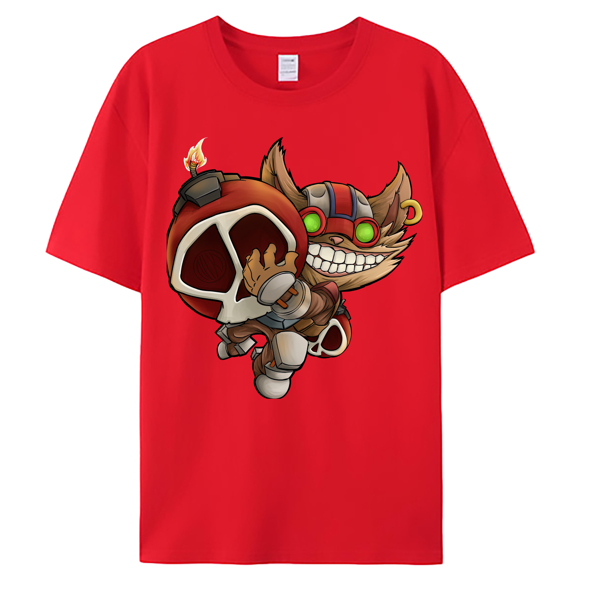 （画像用） リーグ・オブ・レジェンド League of Legends LOL 綿100％ メンズ半袖Tシャツ｜肌触りやわらか＆通気性