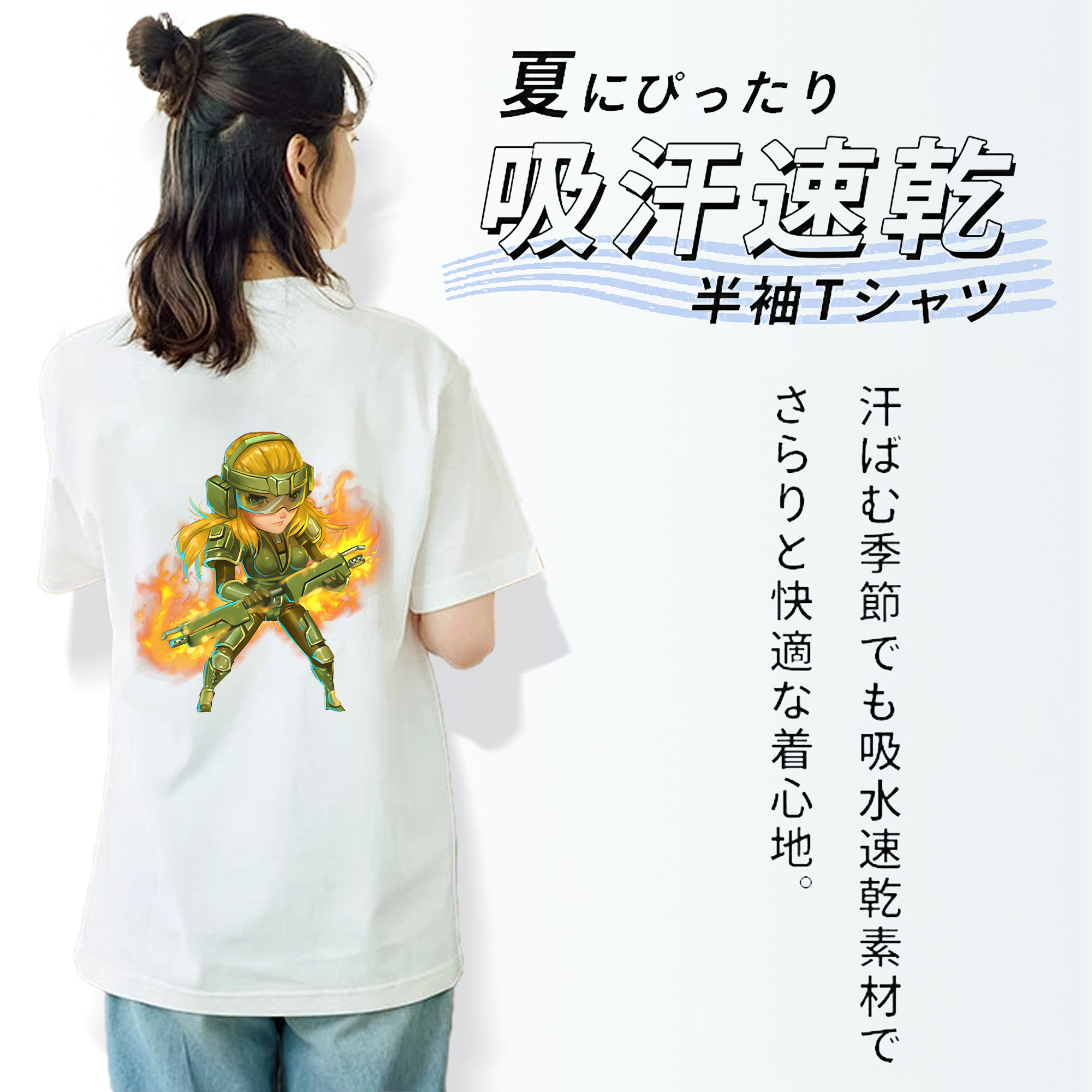 リーグ・オブ・レジェンド League of Legends LOL レディース半袖Tシャツ(バックプリント)