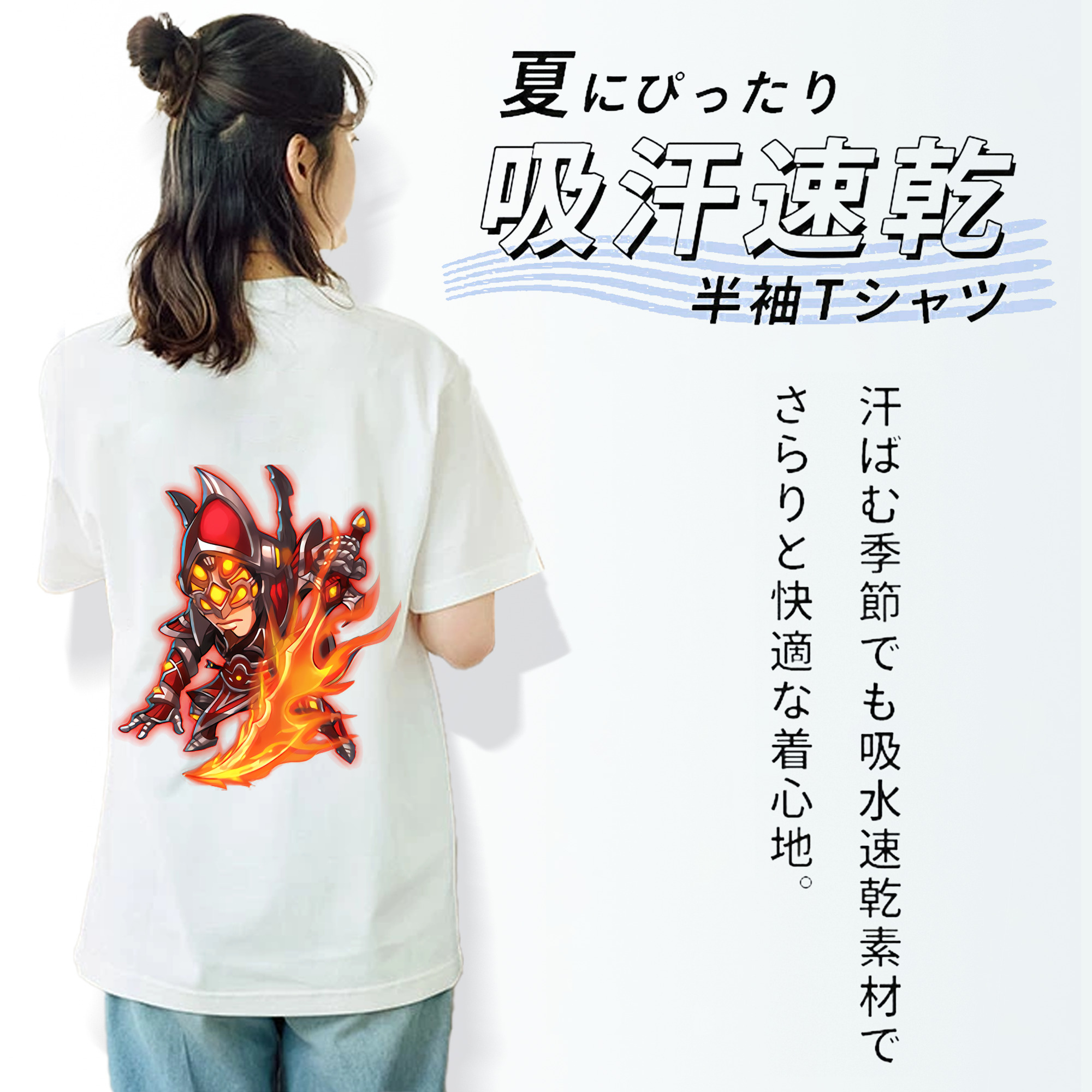 リーグ・オブ・レジェンド League of Legends LOL レディース半袖Tシャツ(バックプリント)